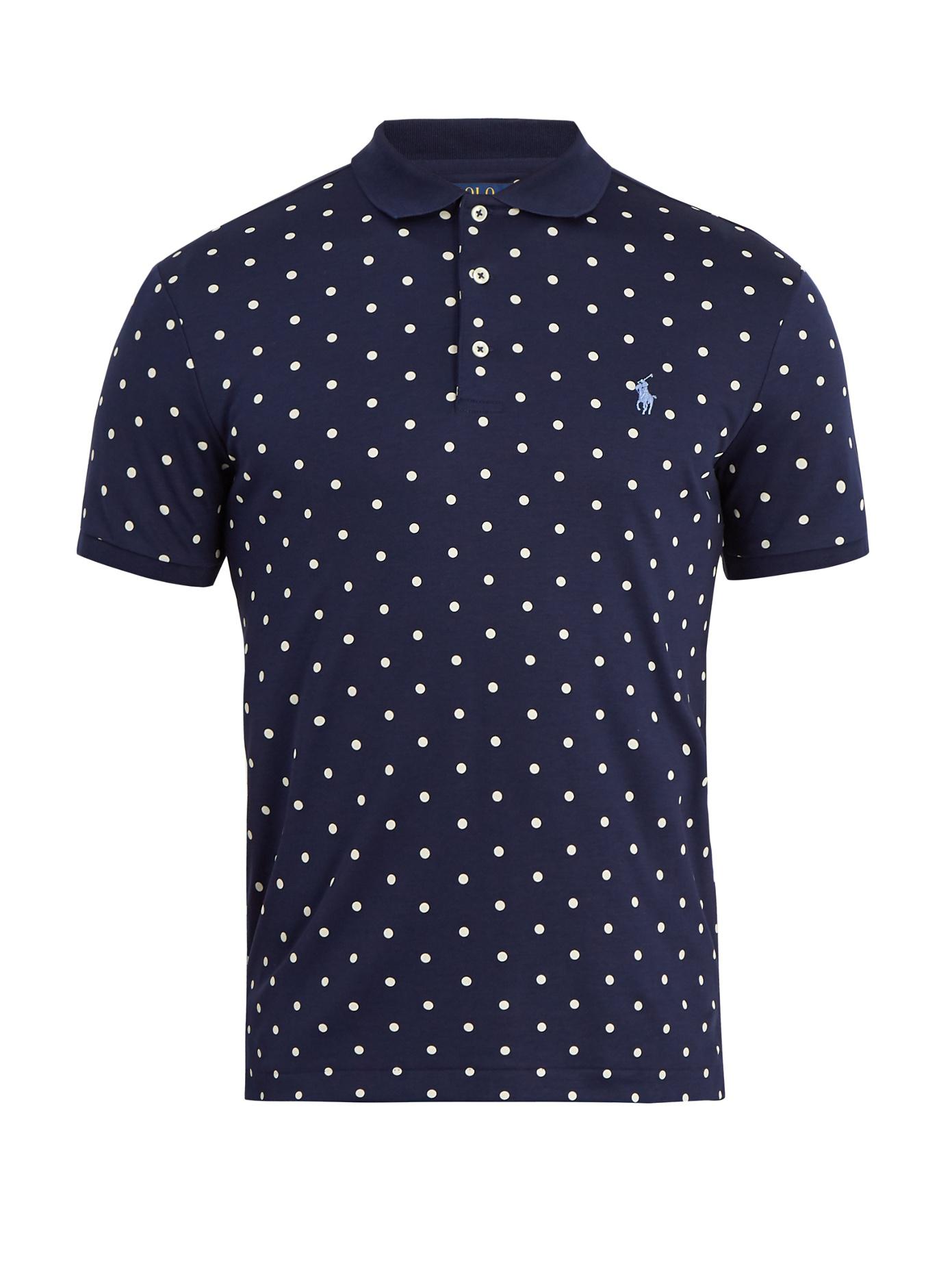 Polo Ralph Lauren Polka Dot Cotton Shirt Blue Polo Ralph Lauren Polka Dot Cotton Shirt Blue