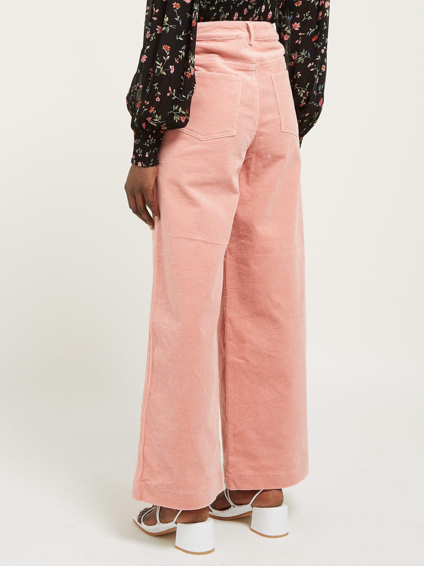Ganni Corduroy Ridgewood Pants in Silver Pink (Pink) | Lyst