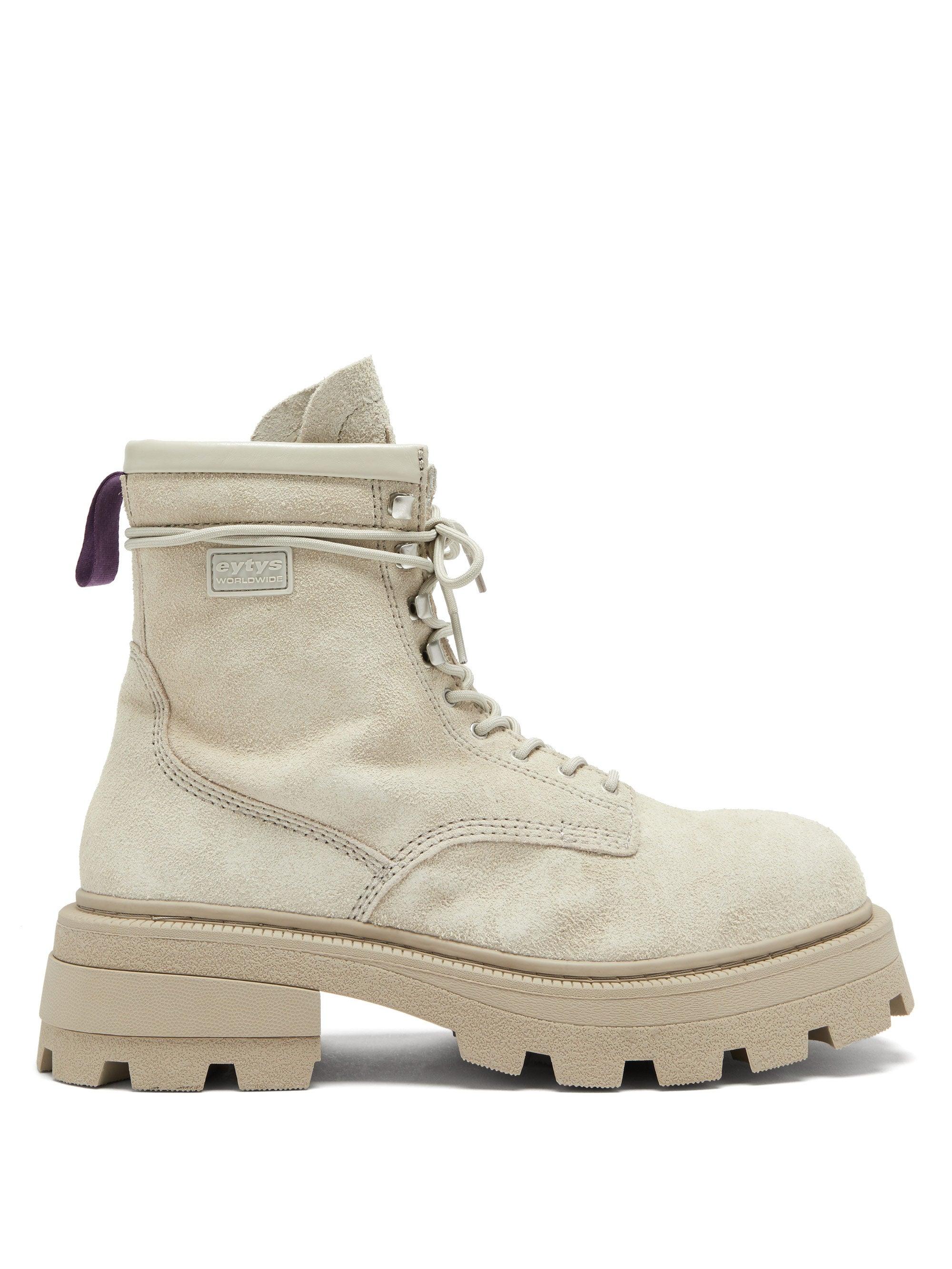 suede combat boots