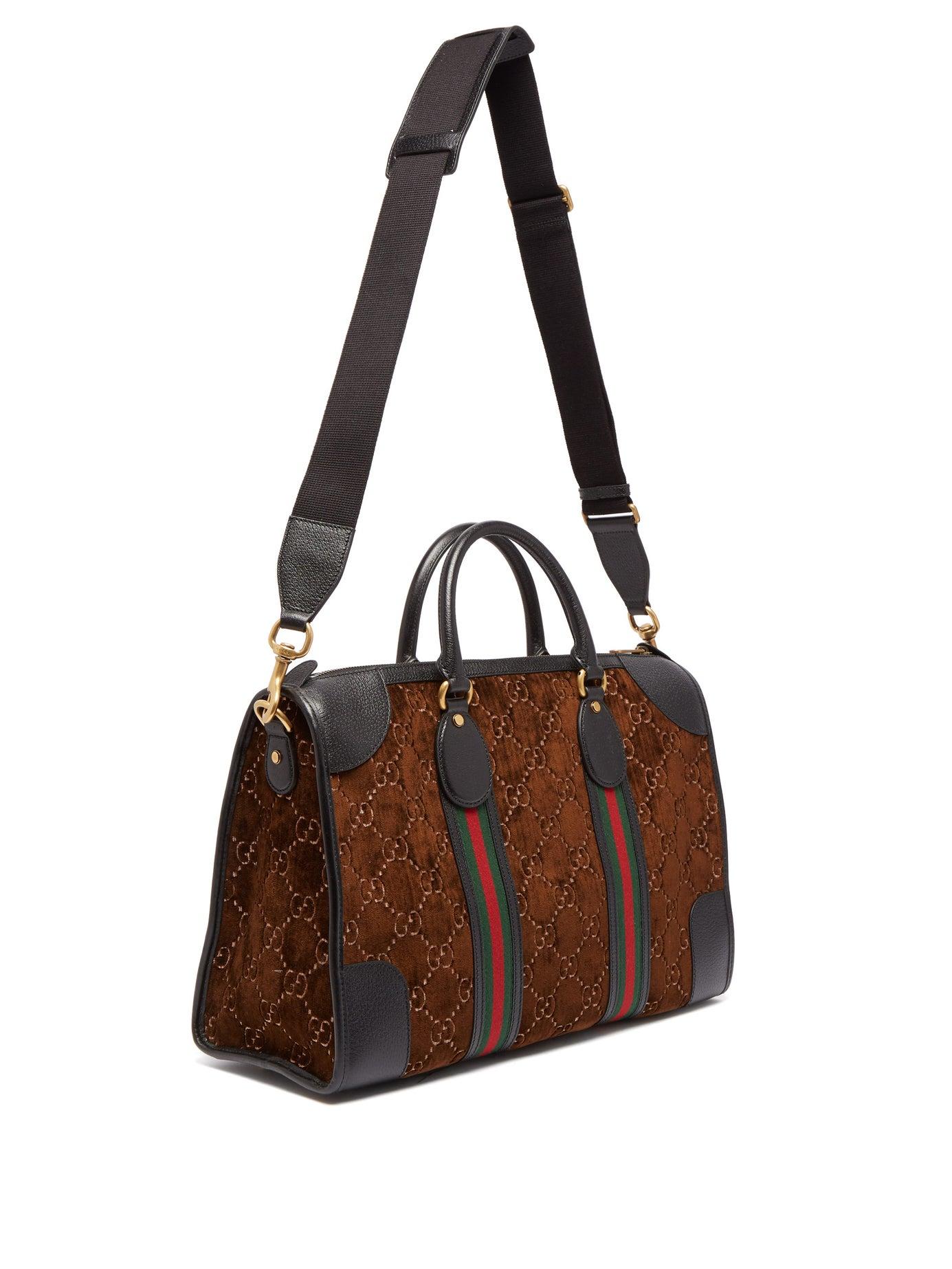 medium gg velvet duffle