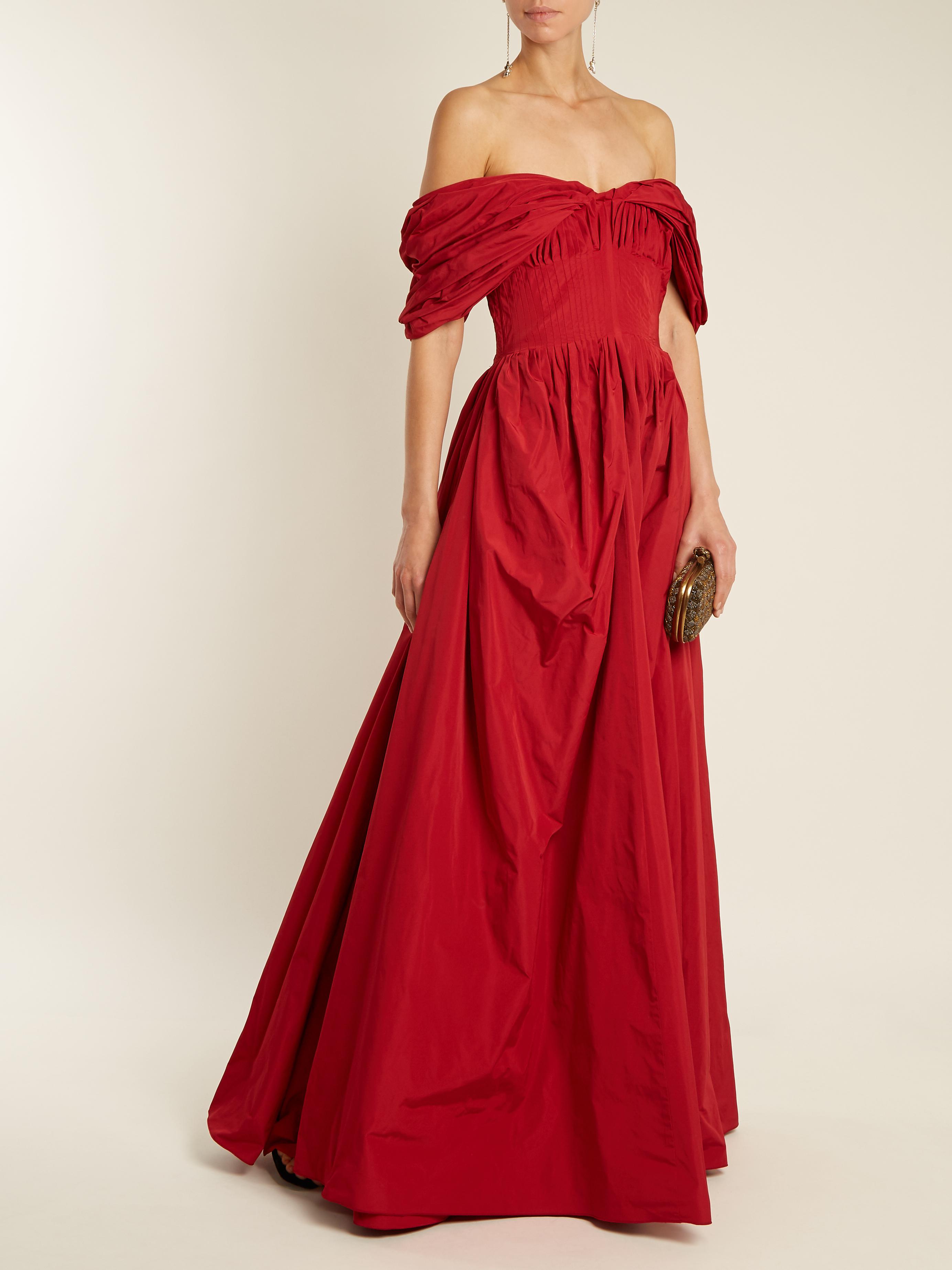 brock collection red dress