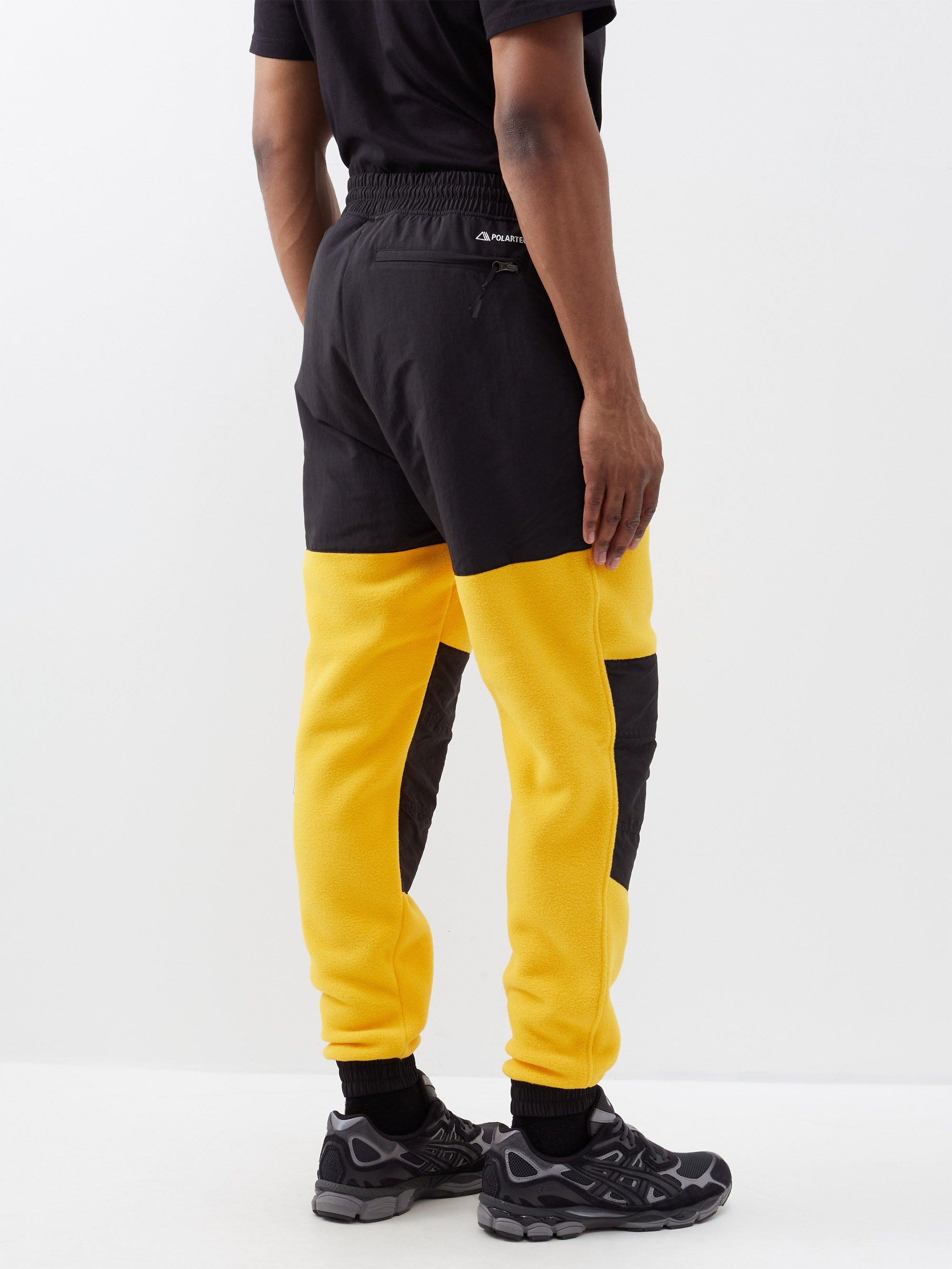 The North Face Denali Fleece And Shell Track Pants in Yellow for Men | Lyst