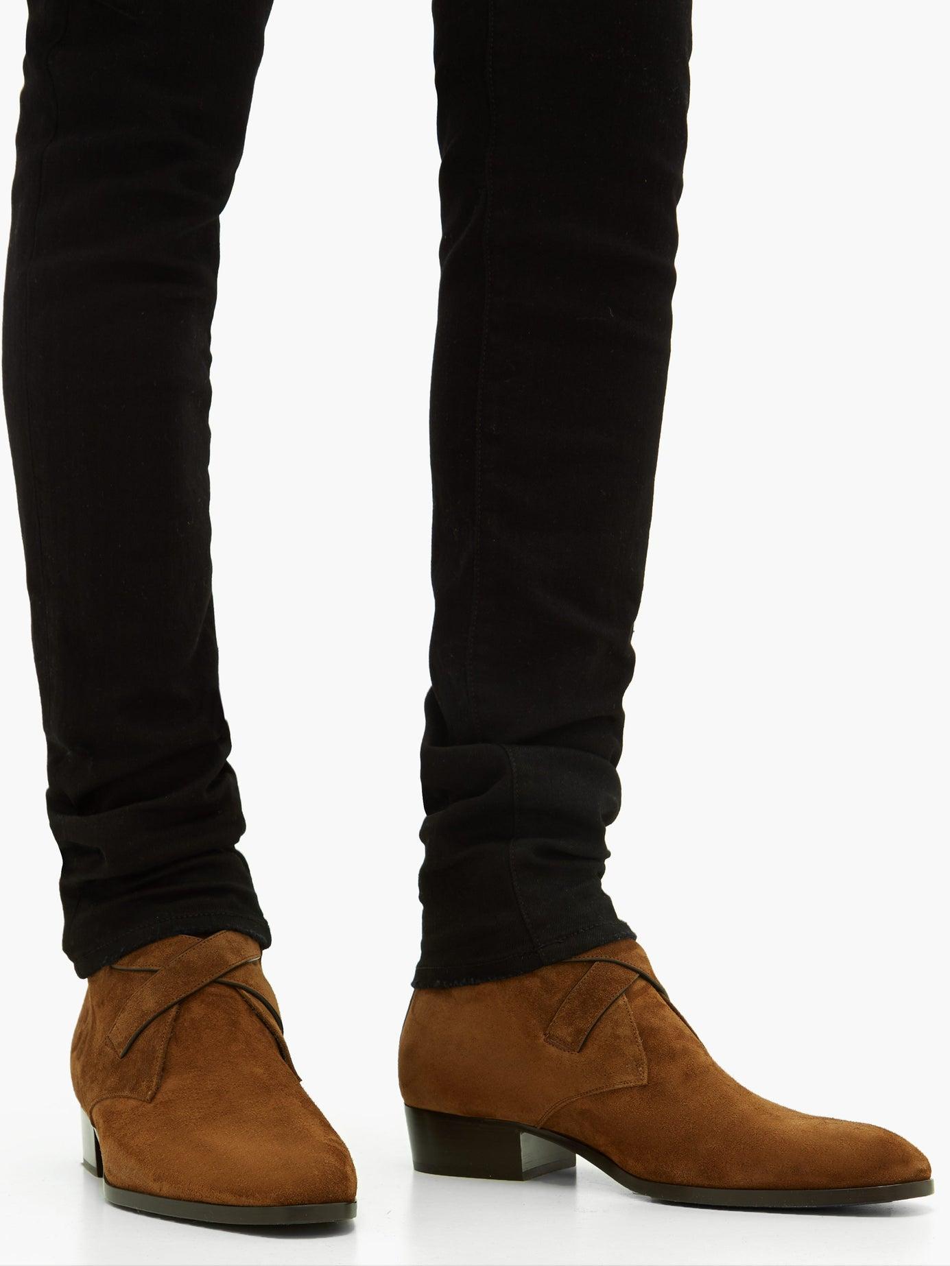 saint laurent wyatt suede