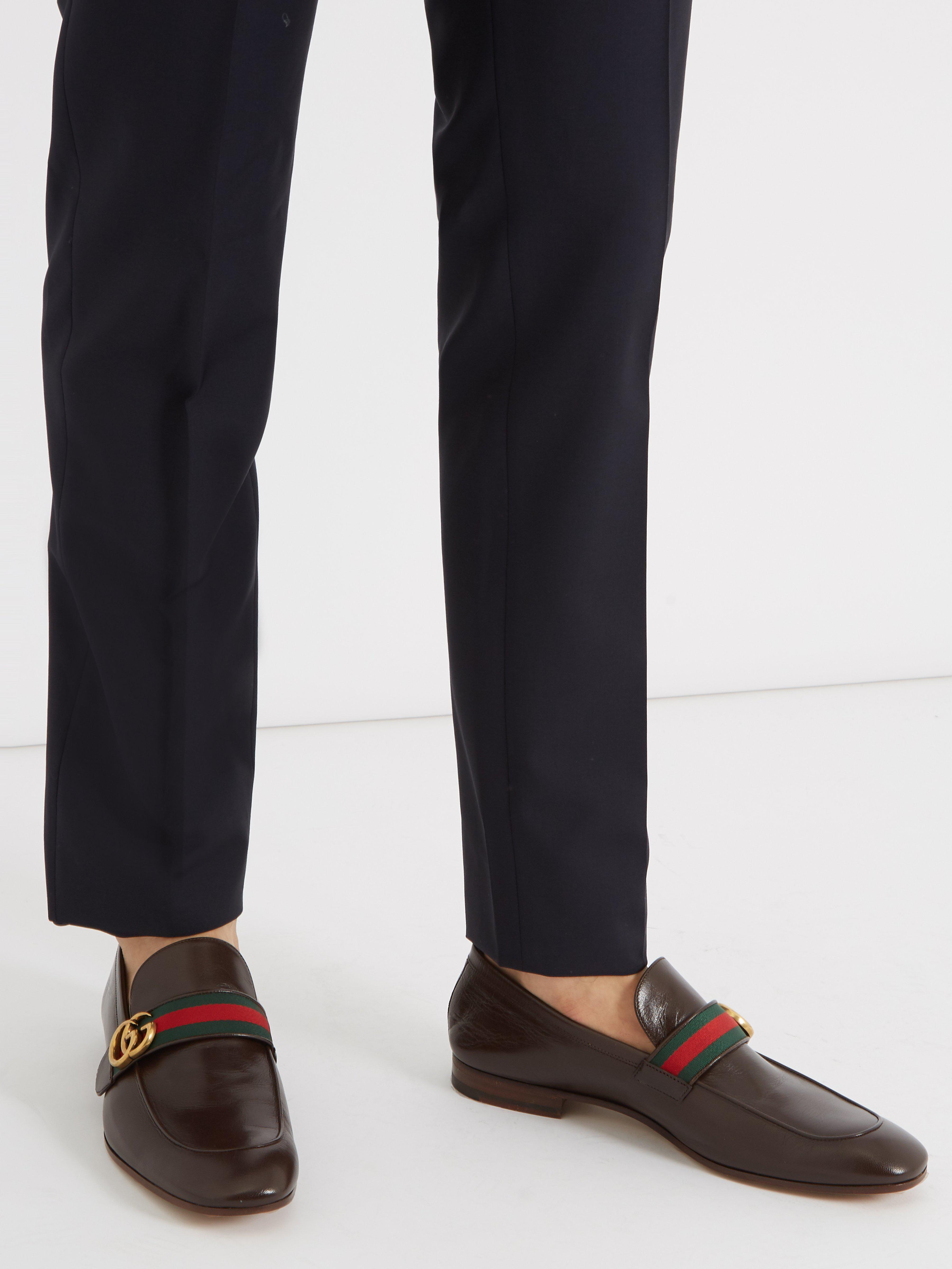 gucci loafer with gg web