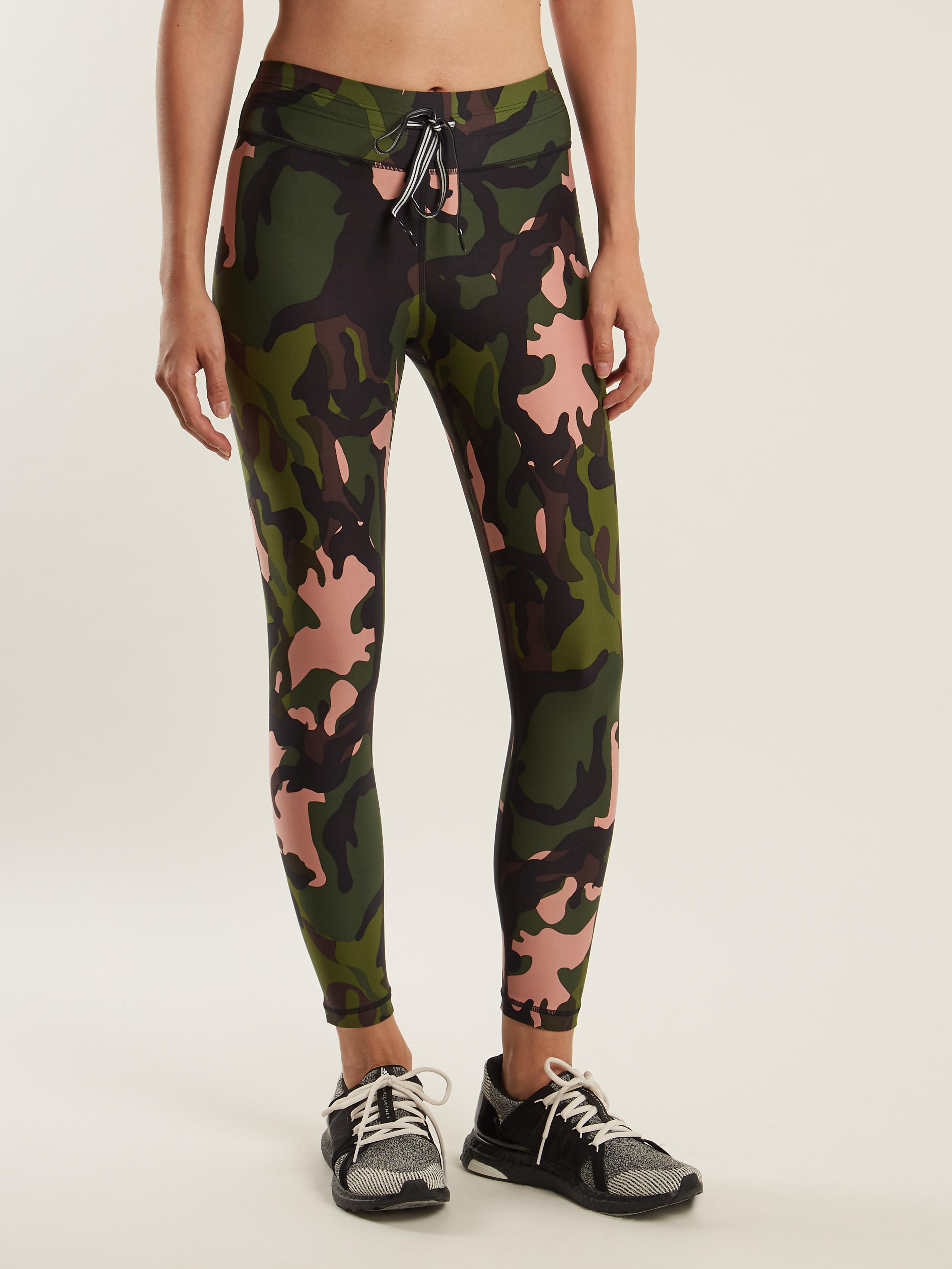 The Upside Crystal Camo Cropped Performance Leggings