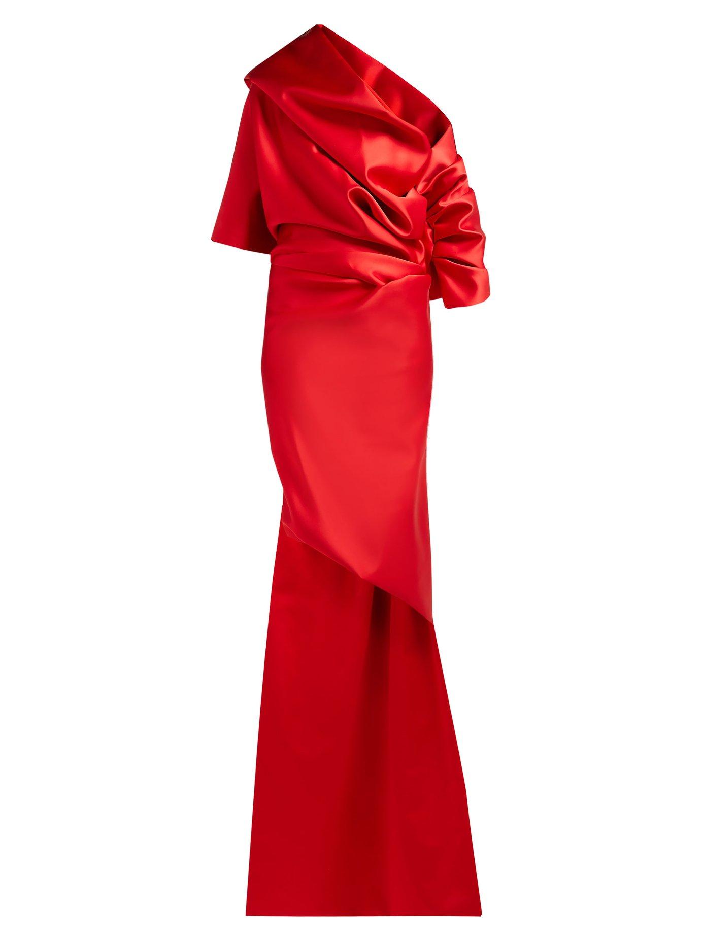 Balenciaga red dress sales