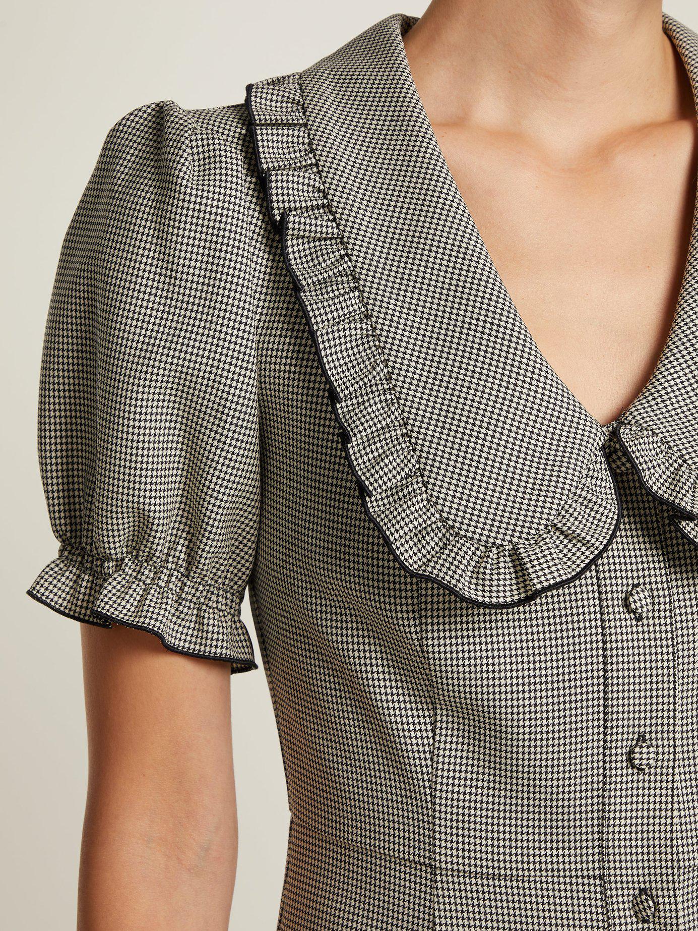 ALEXACHUNG Puritan Collar Babydoll Dress Lyst