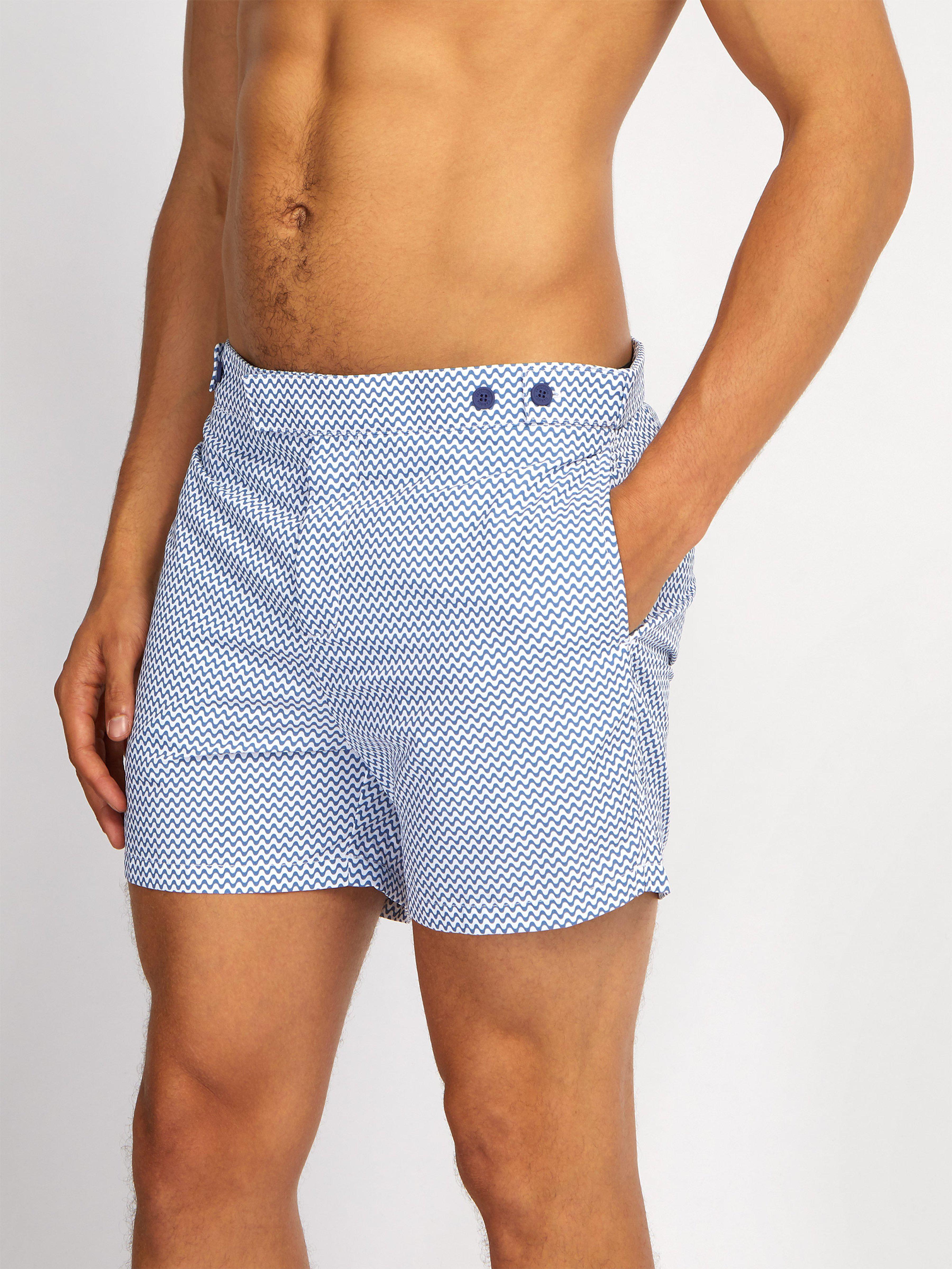 Frescobol Carioca Copacabana Tailored Swim Shorts in Blue for Men - Lyst