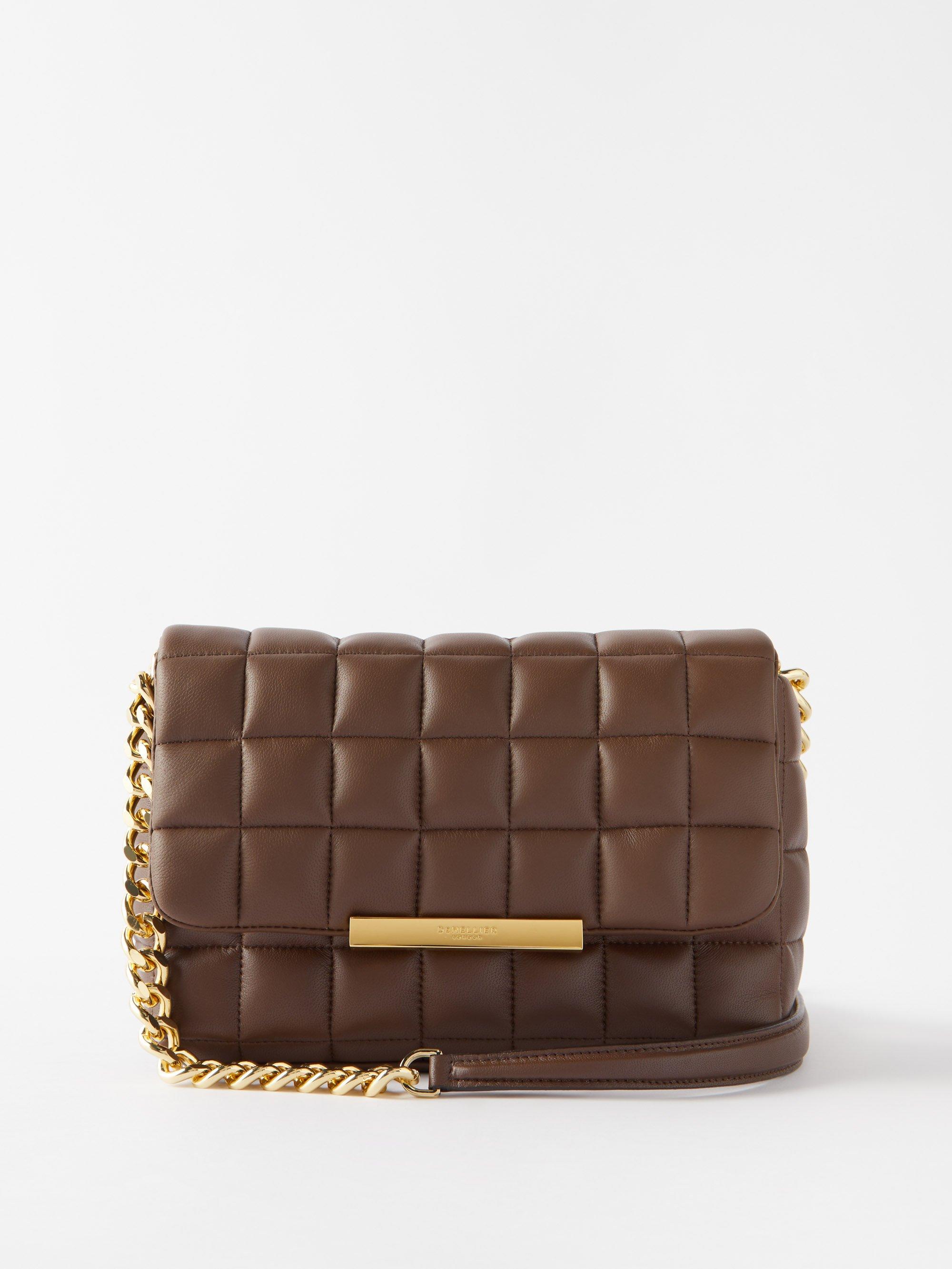 DeMellier Phoenix Small Quiltedleather Crossbody Bag in Brown Lyst