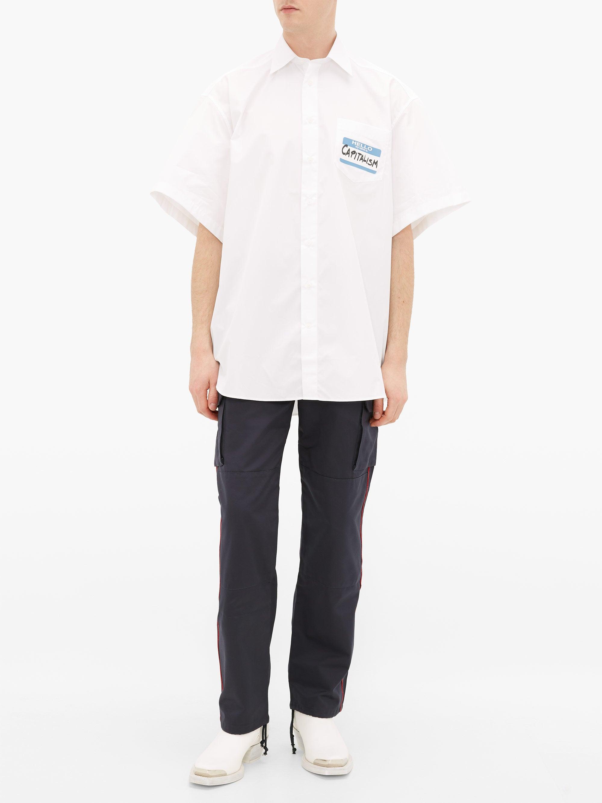 Vetements Capitalism Short-sleeved 
