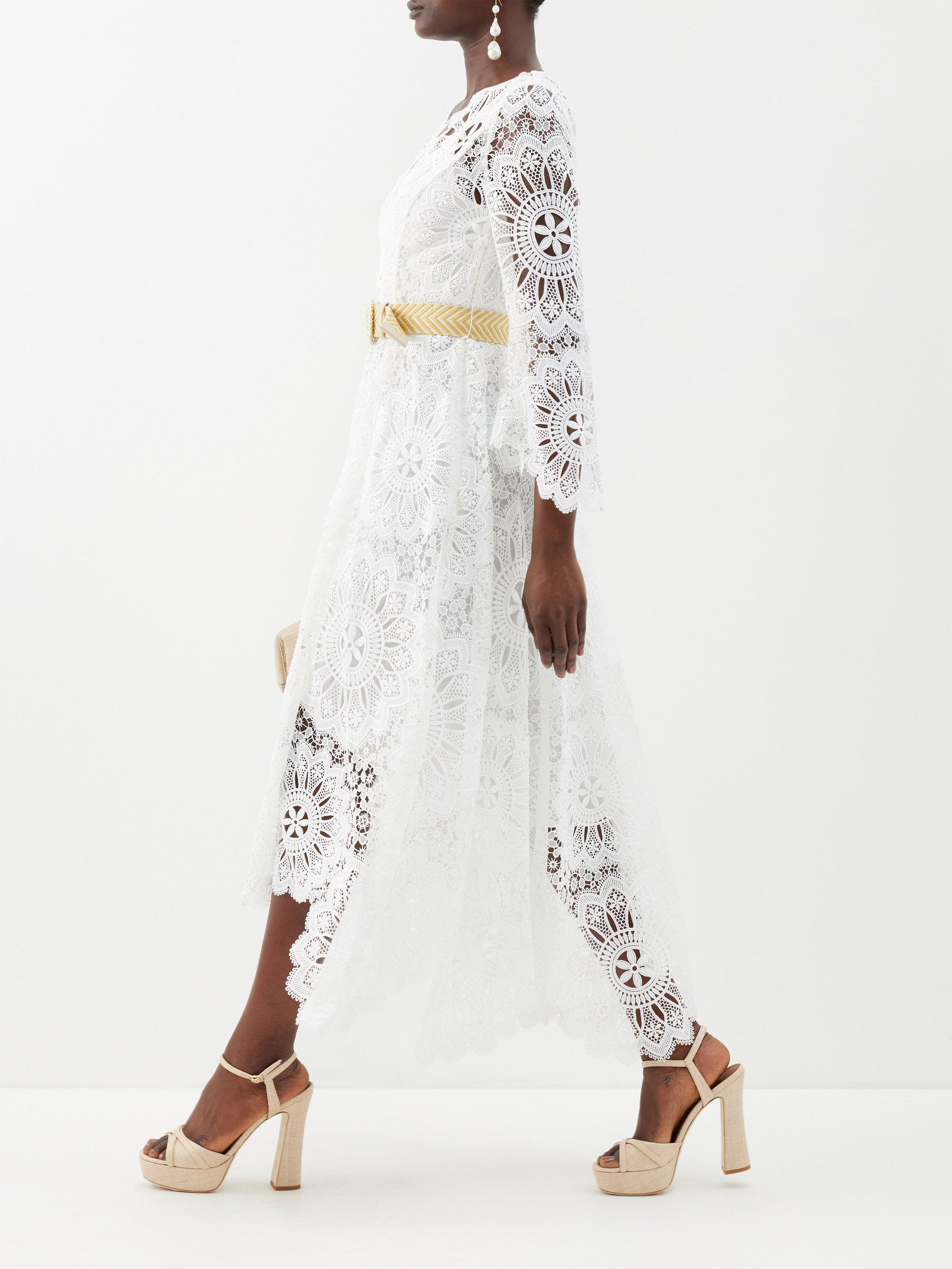 Zimmermann Chintz Doily Floral lace Dress in White Lyst