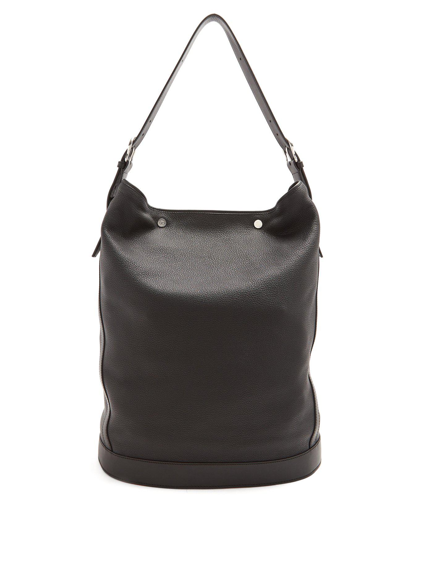 Black Leather Bucket Bags | IUCN Water