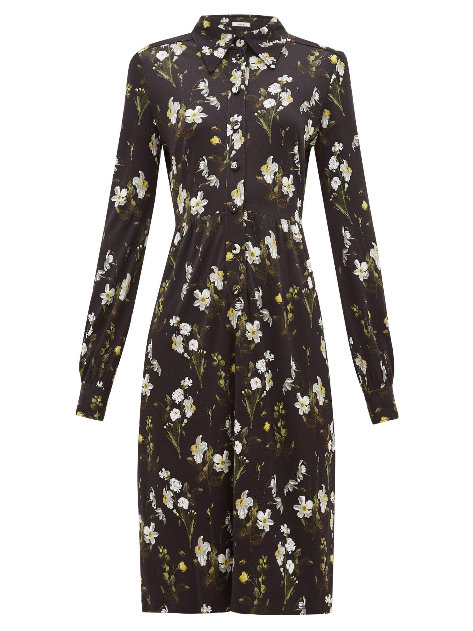 daffodil print dress
