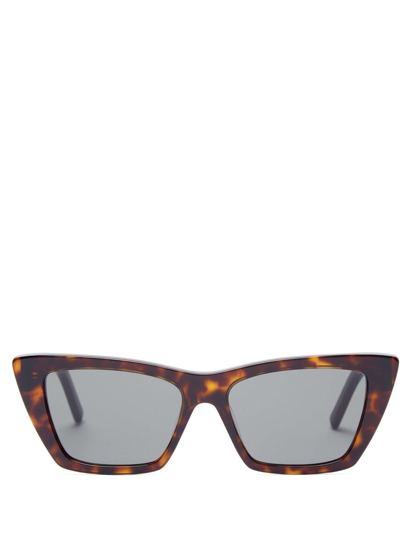 Mica cat-eye tortoiseshell-acetate sunglasses