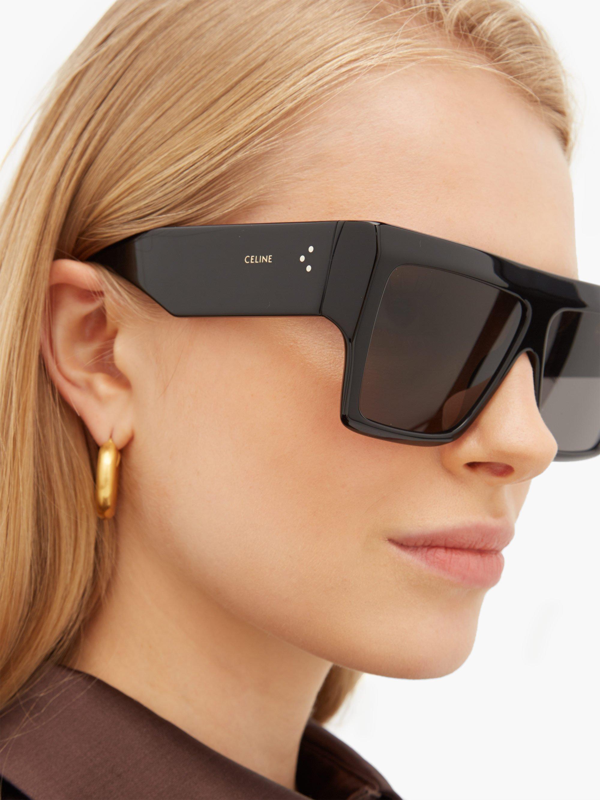 Celine Flat-top Acetate Sunglasses | Lyst