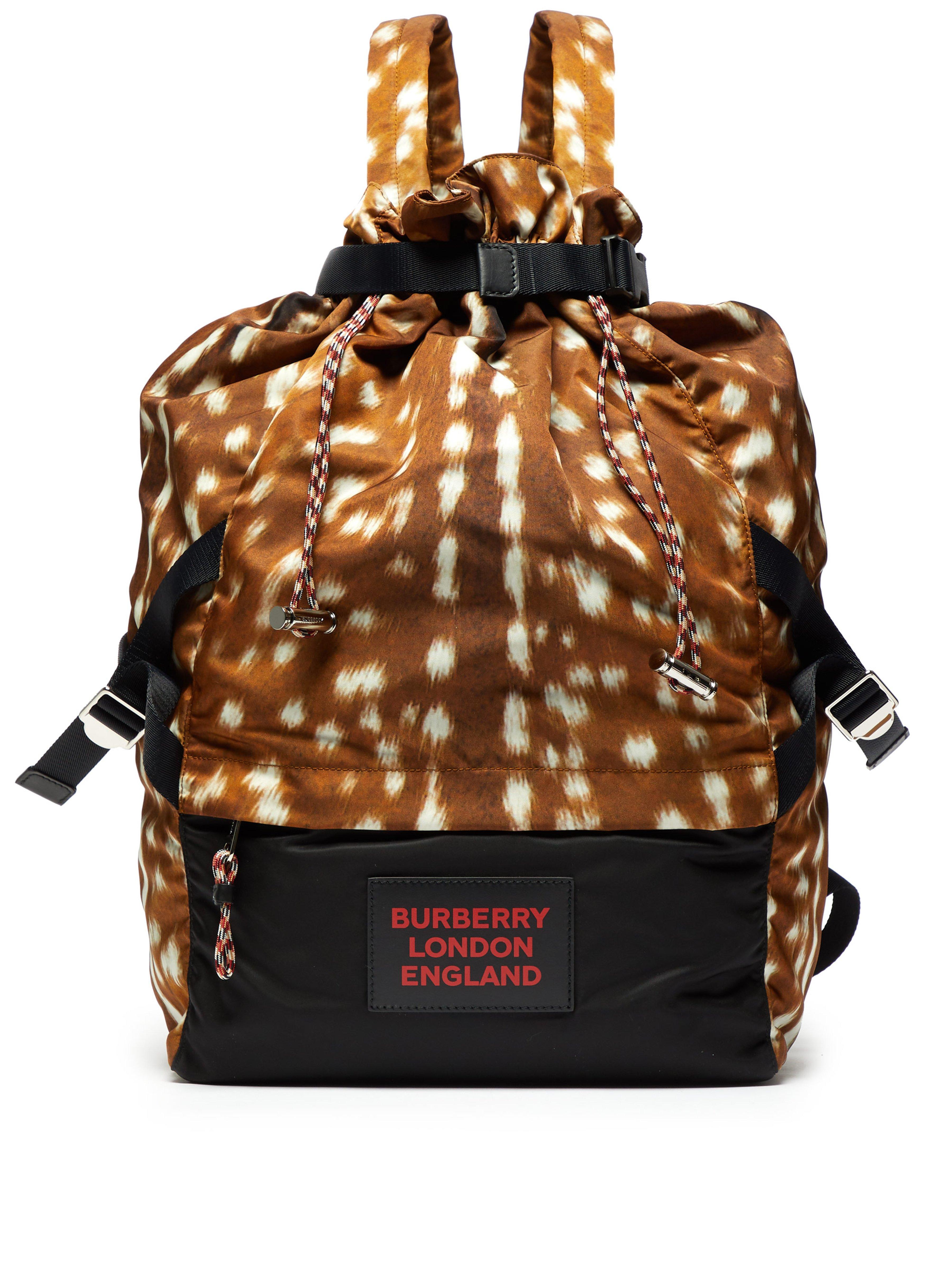 burberry nylon drawstring backpack