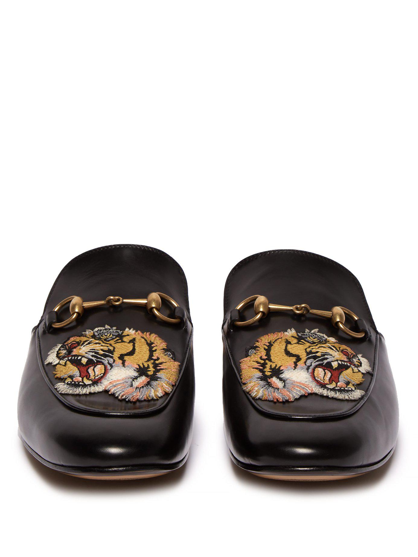 gucci style backless loafers