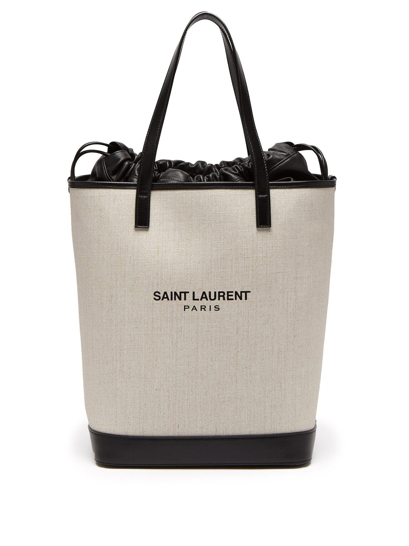 YSL Yves Saint Laurent Canvas Tote Bags