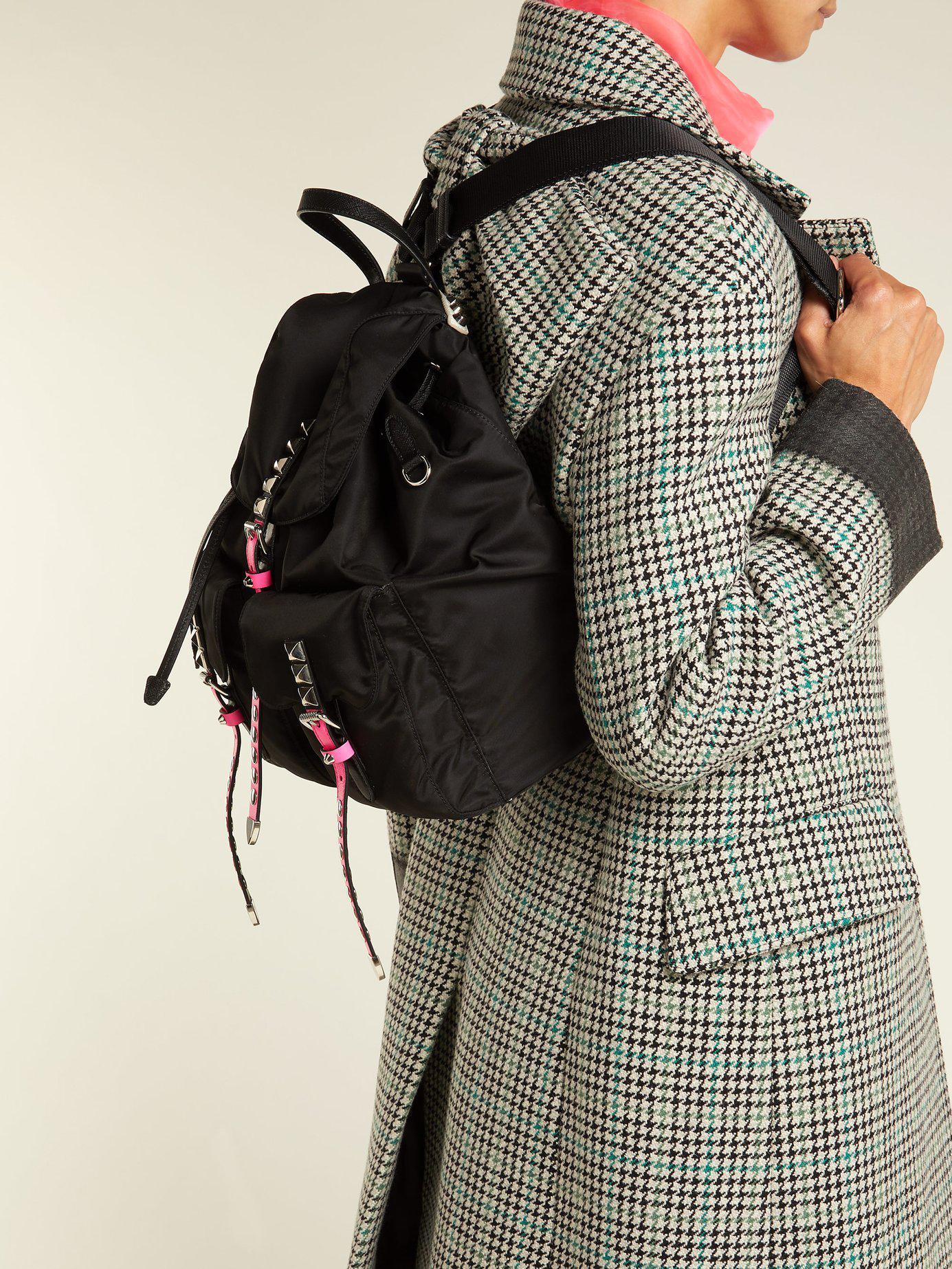 prada studded nylon backpack, OFF 77%,Cheap price!