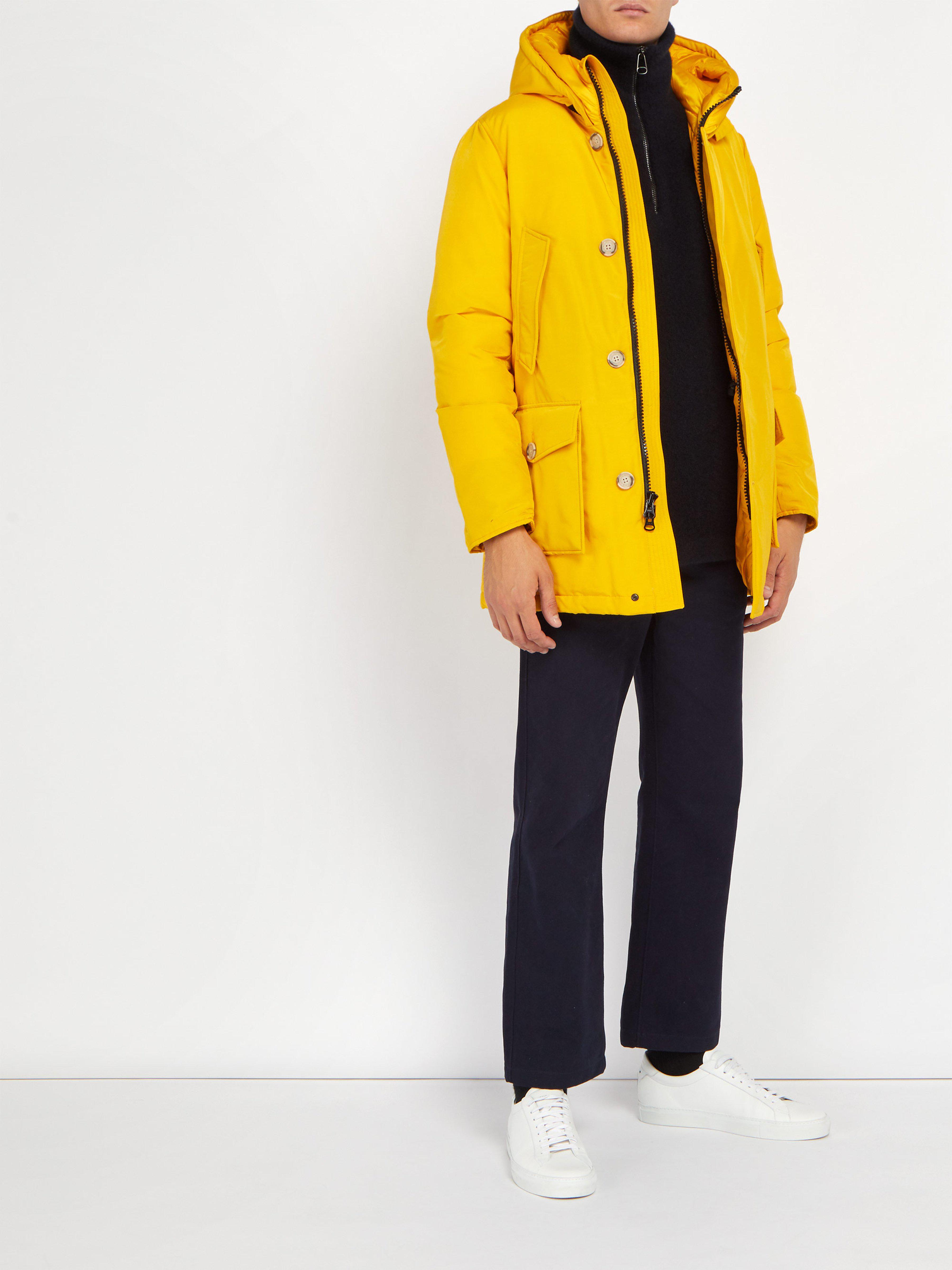 woolrich yellow parka