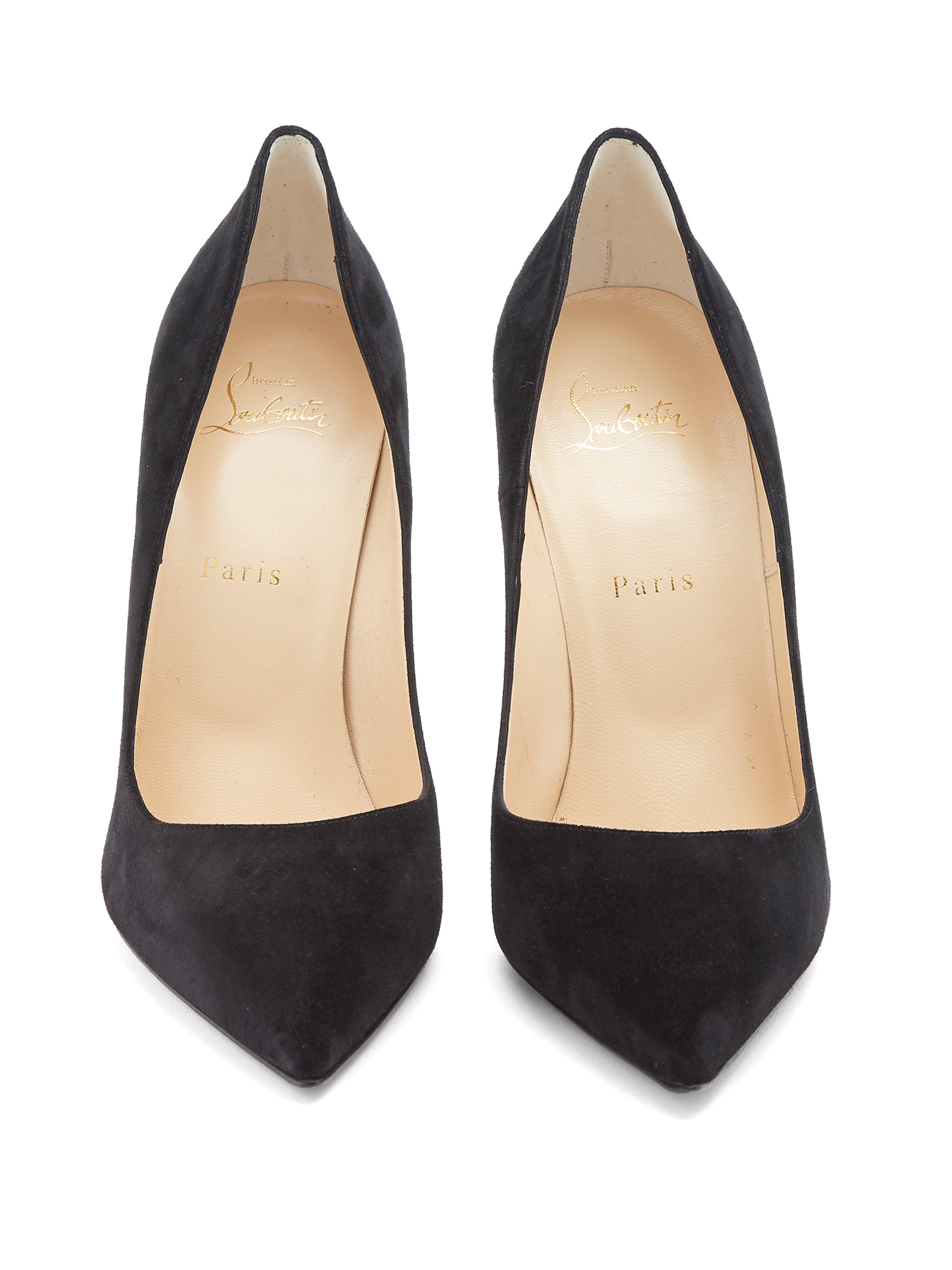 Christian Louboutin Black - So Kate 120mm Suede Pumps - Lyst