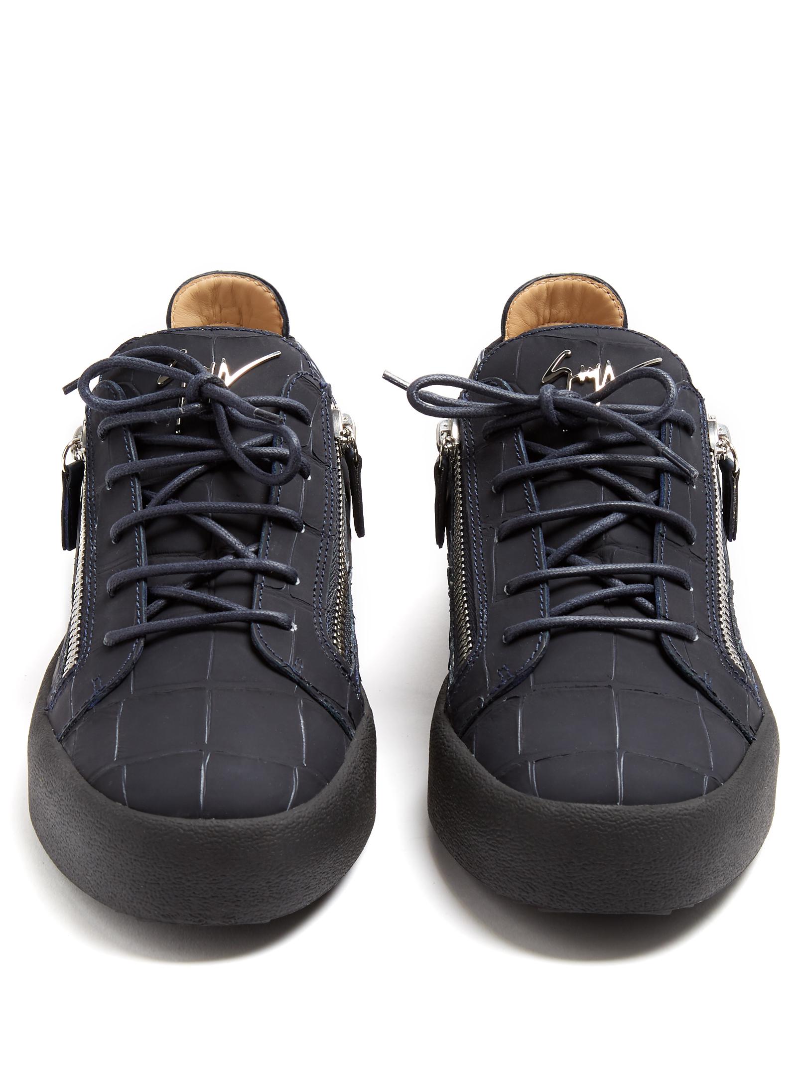 giuseppe zanotti crocodile sneakers