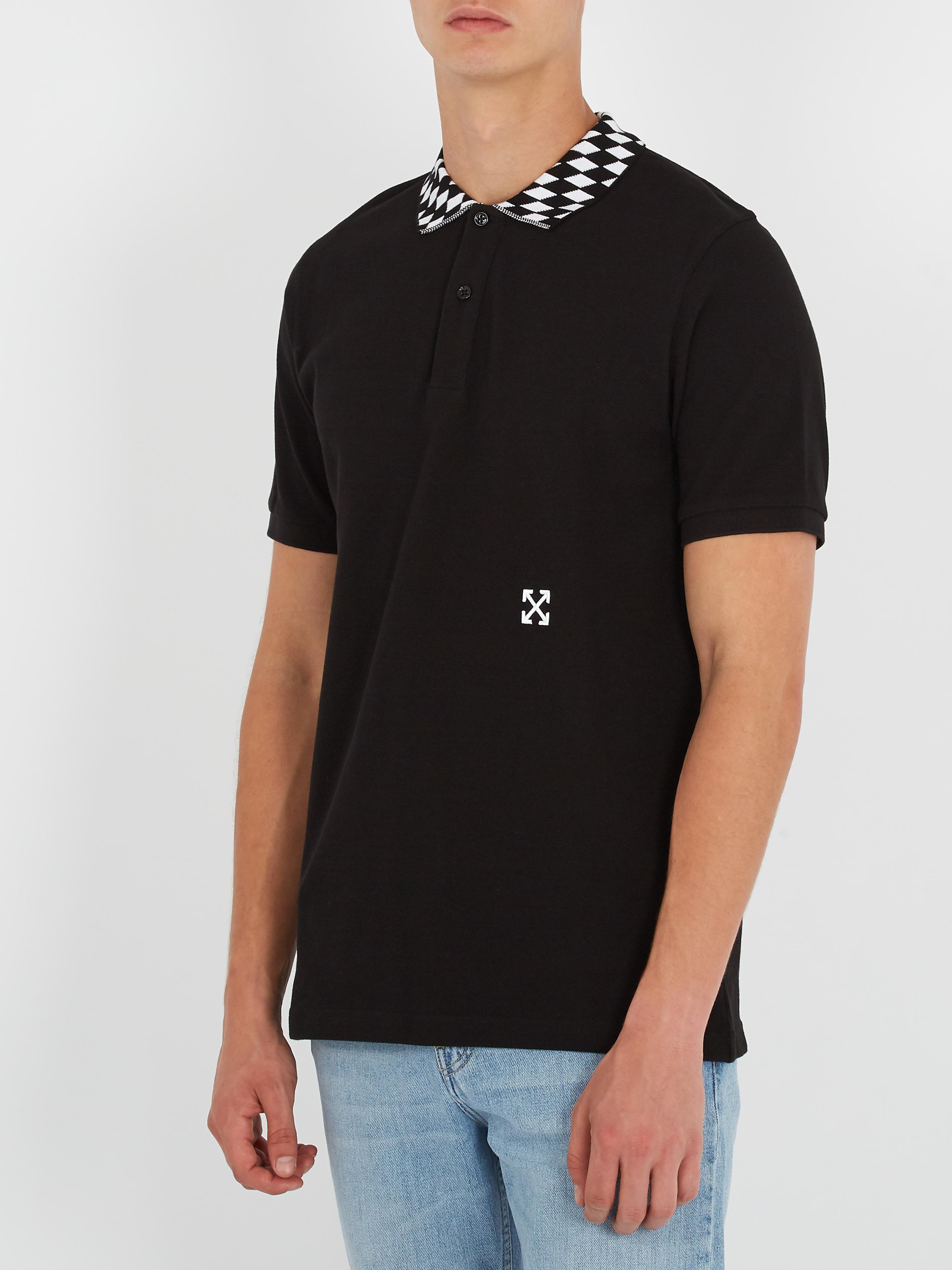 polo shirts checkered collar