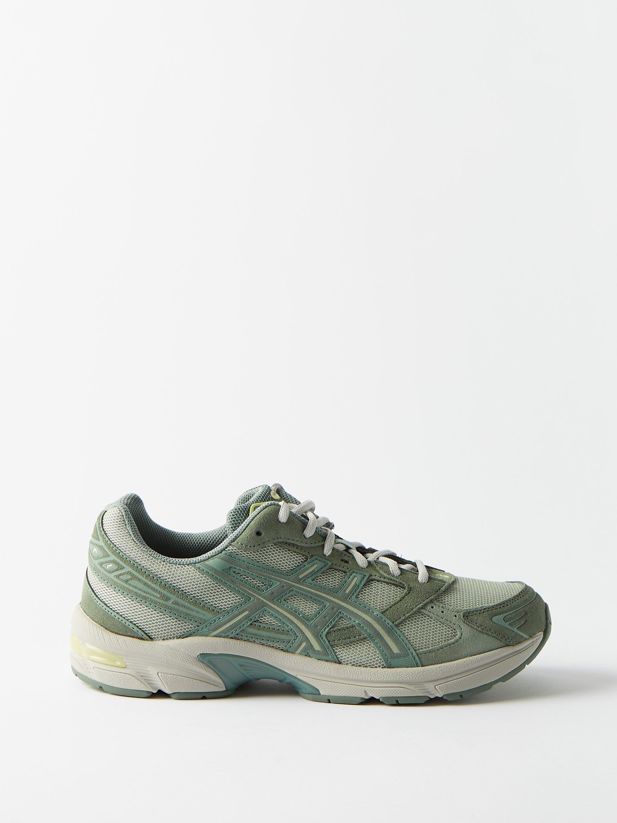 Asics Gel-1130 Suede And Mesh Trainers in Green for Men | Lyst
