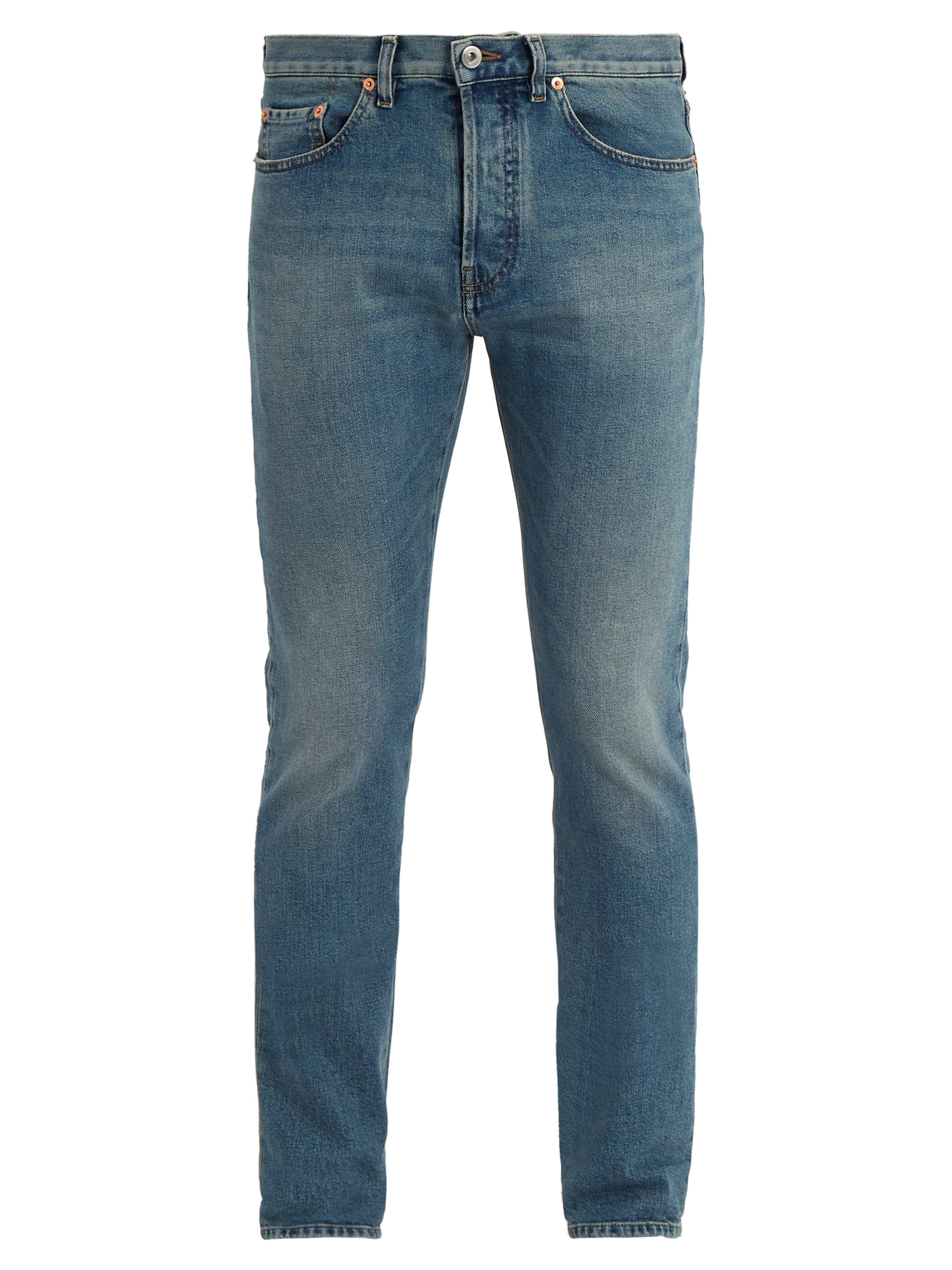 Valentino Denim Mid-rise Slim-leg Jeans in Blue for Men - Lyst