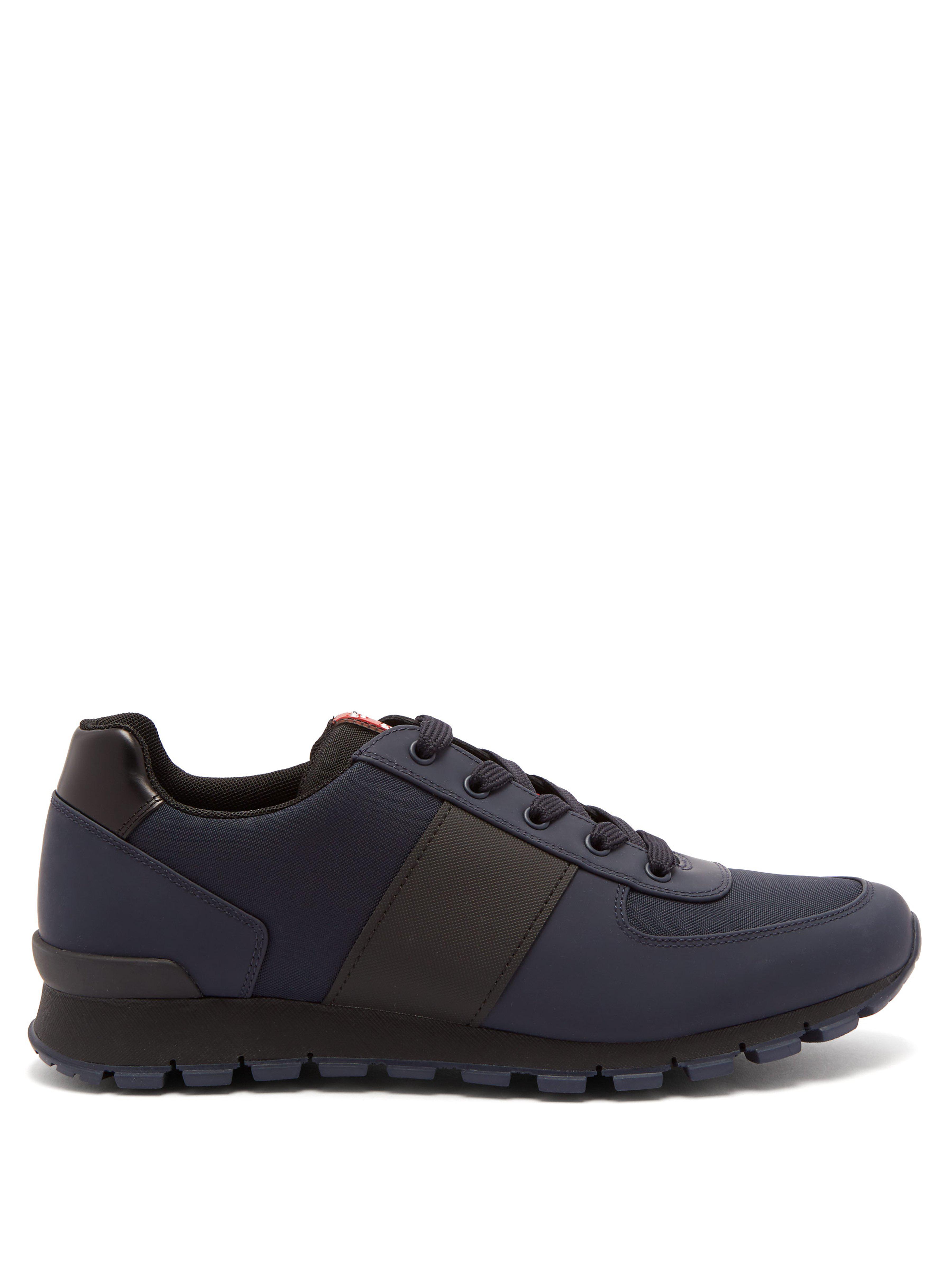 Prada Match Race Low-top Trainers in Blue for Men | Lyst UK