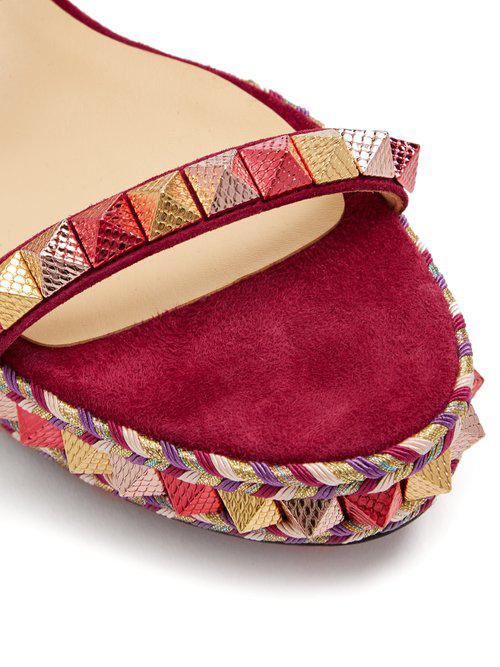 louboutin flat espadrilles