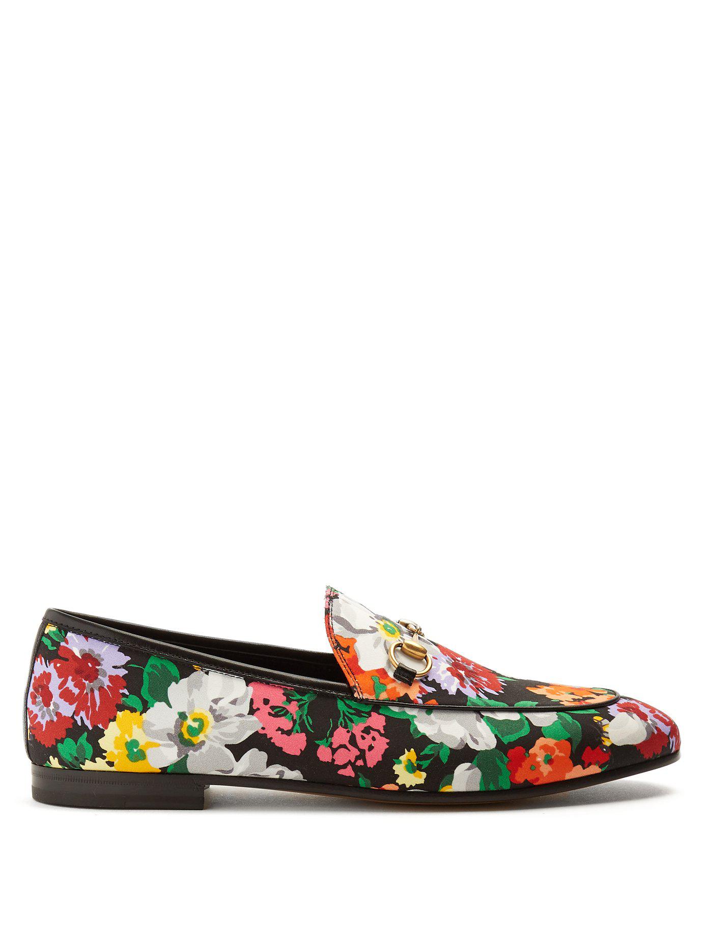 Gucci Jordaan Floral Loafers Men's Size 9 US