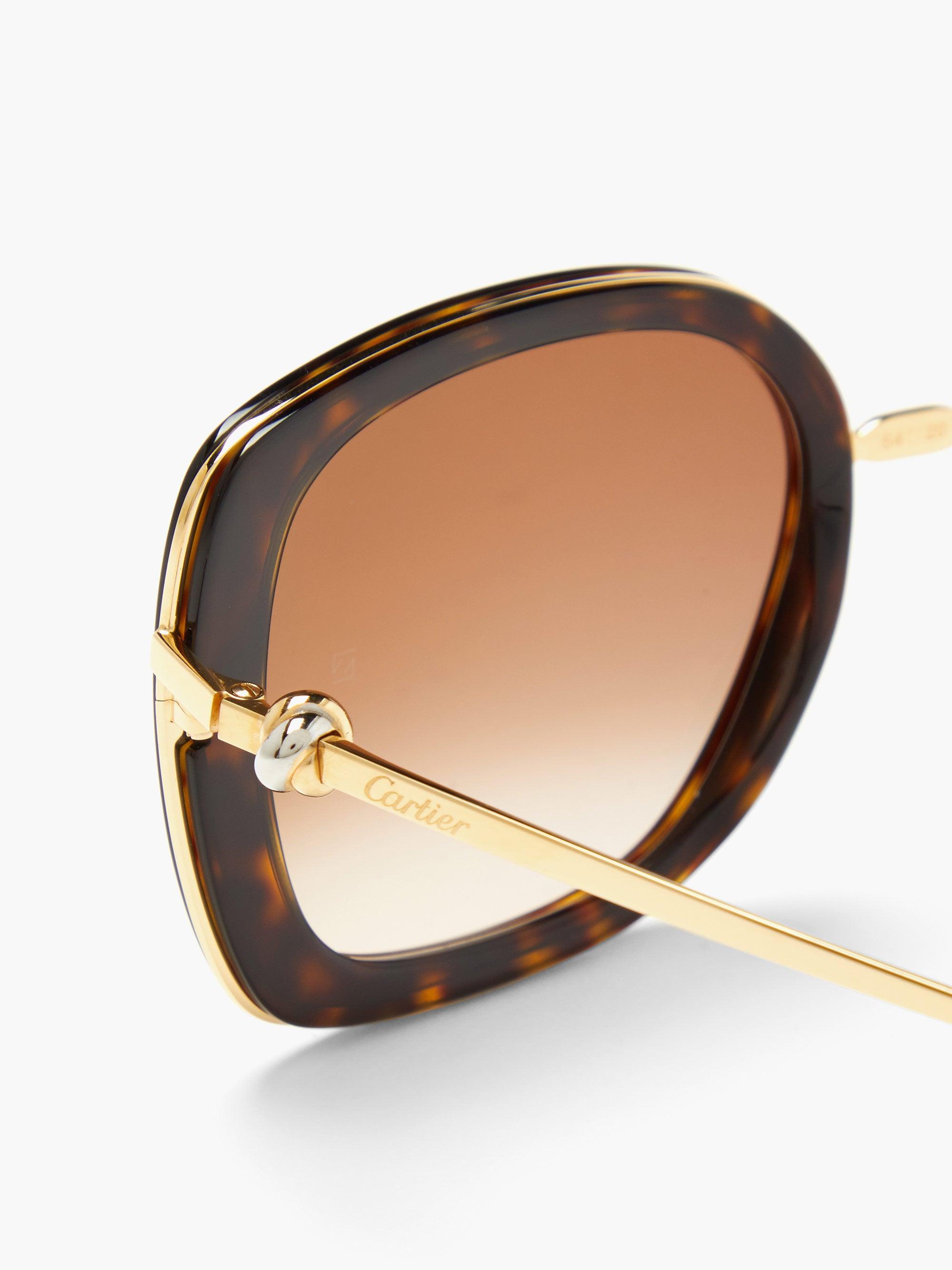 cartier oversized sunglasses