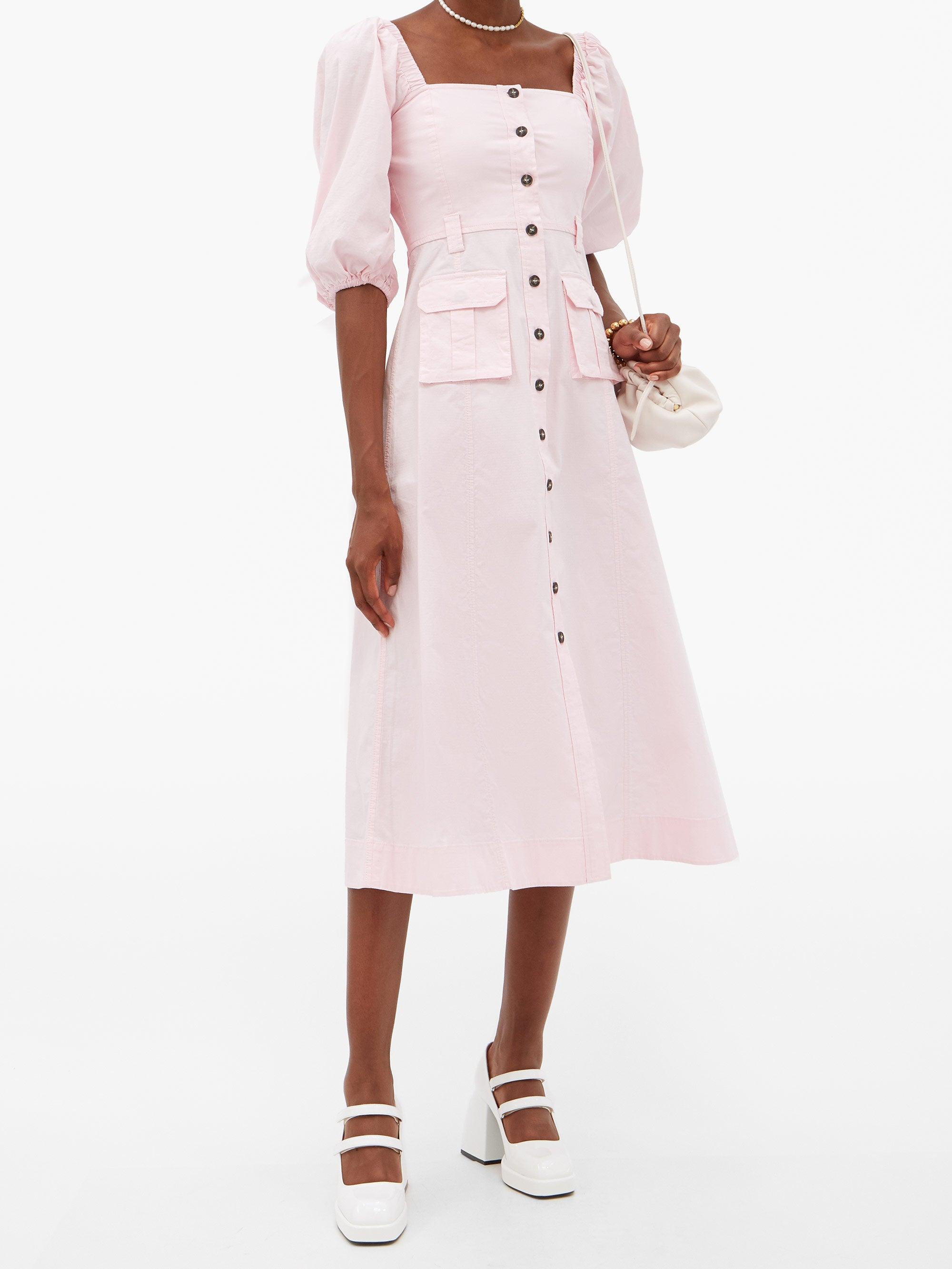 ganni cotton dress