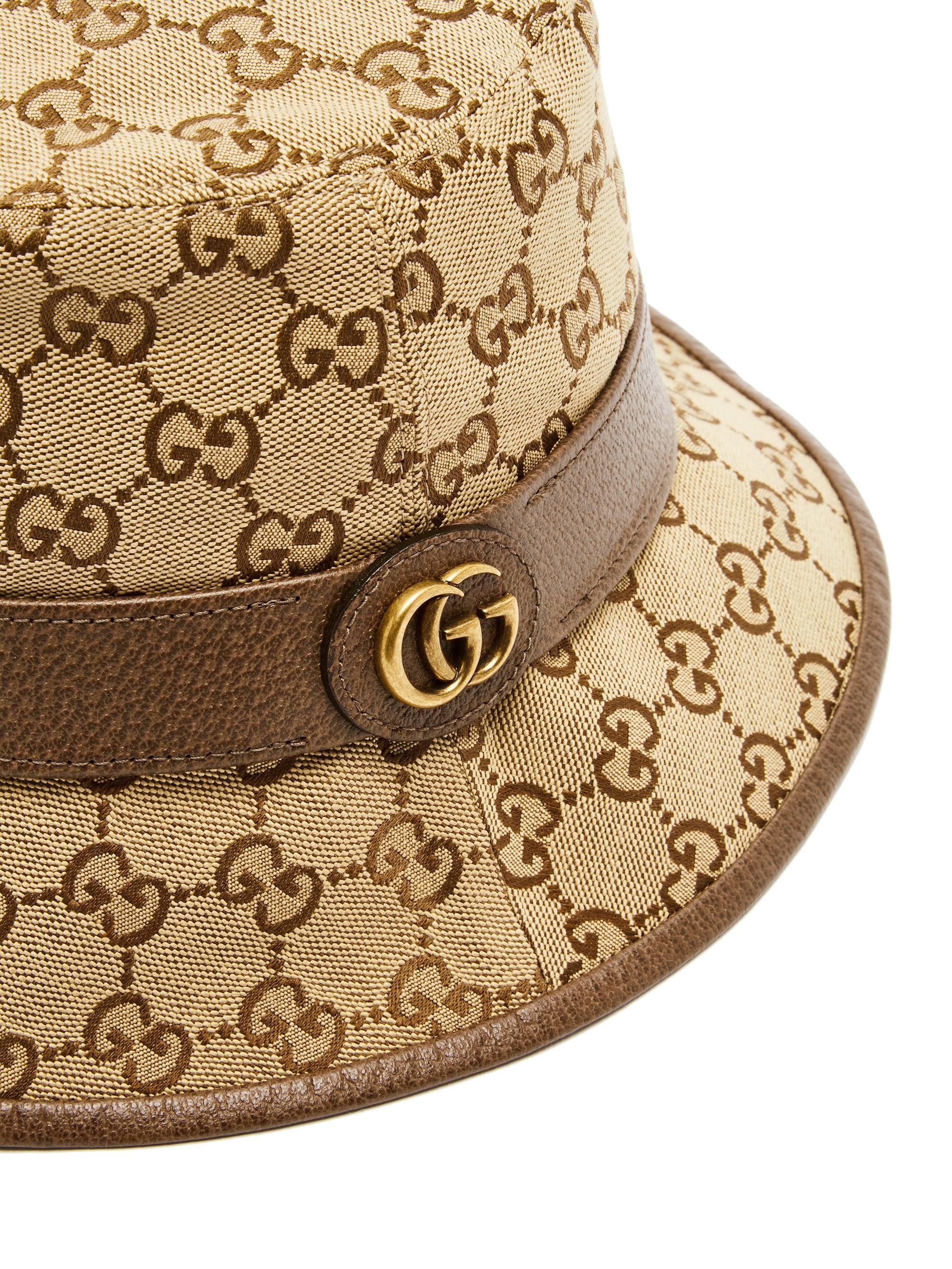 Gucci Monogrammed Canvas Bucket Hat in 