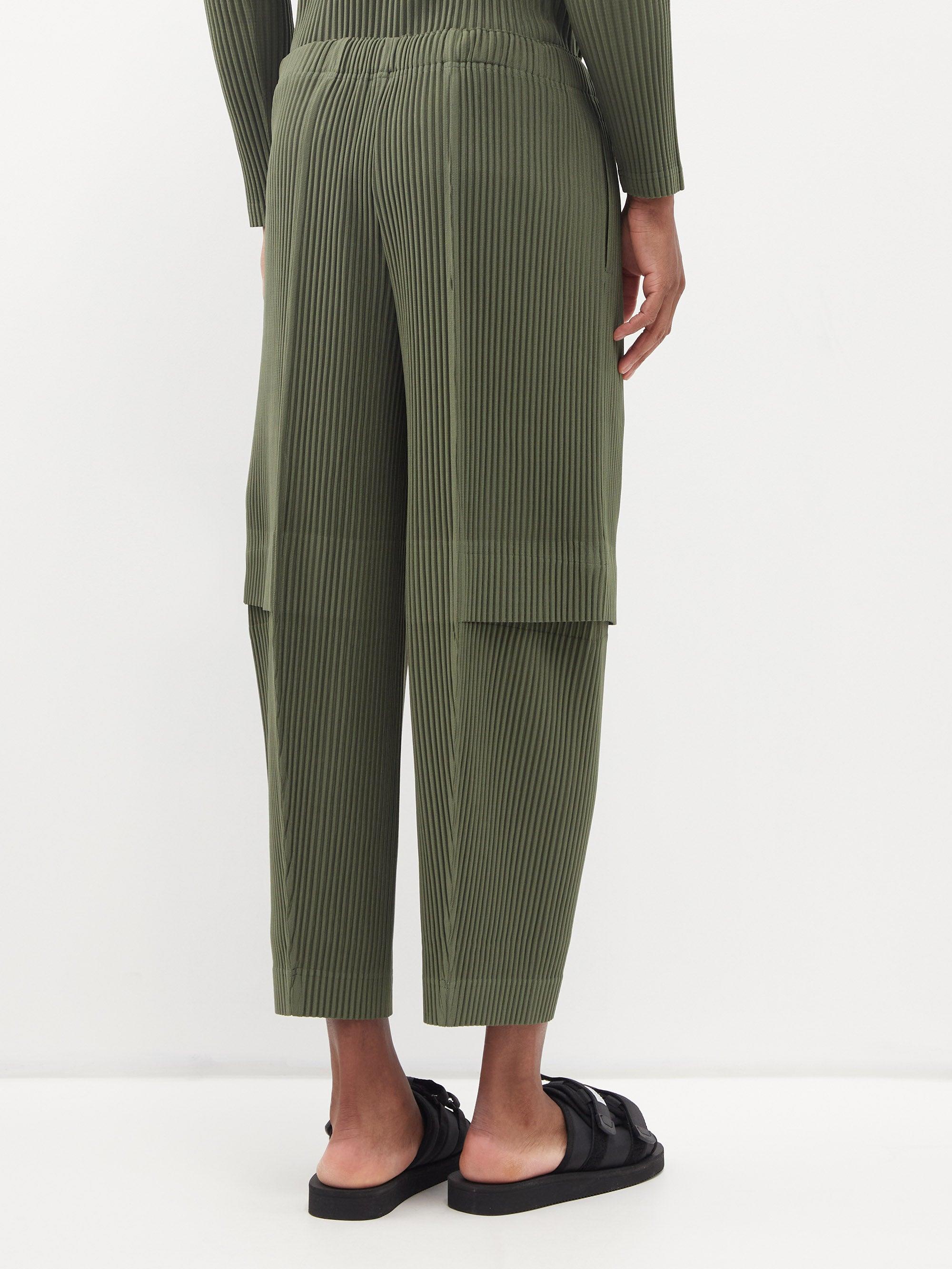 Homme Plissé Issey Miyake Panelled Technical-pleated Trousers in 