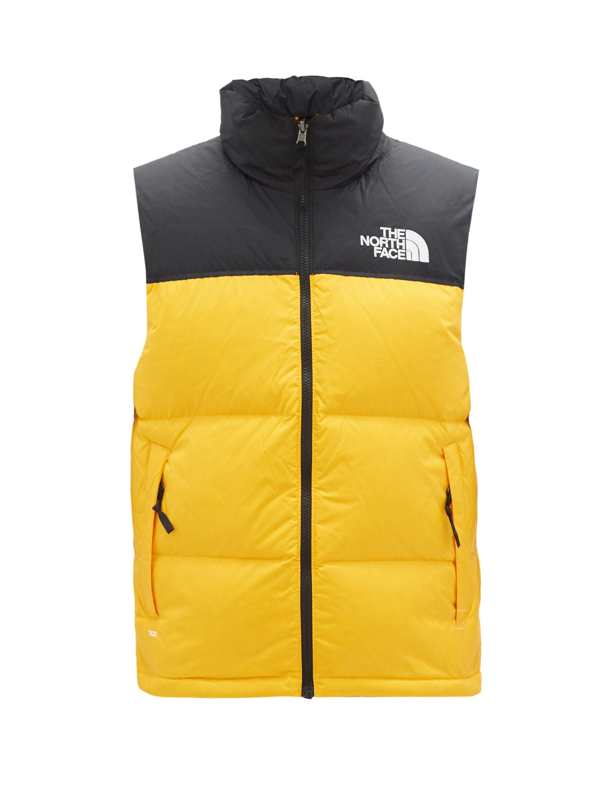 The North Face Synthetic 1996 Retro Nuptse Vest in Yellow,Black (Yellow)  for Men - Save 48% | Lyst