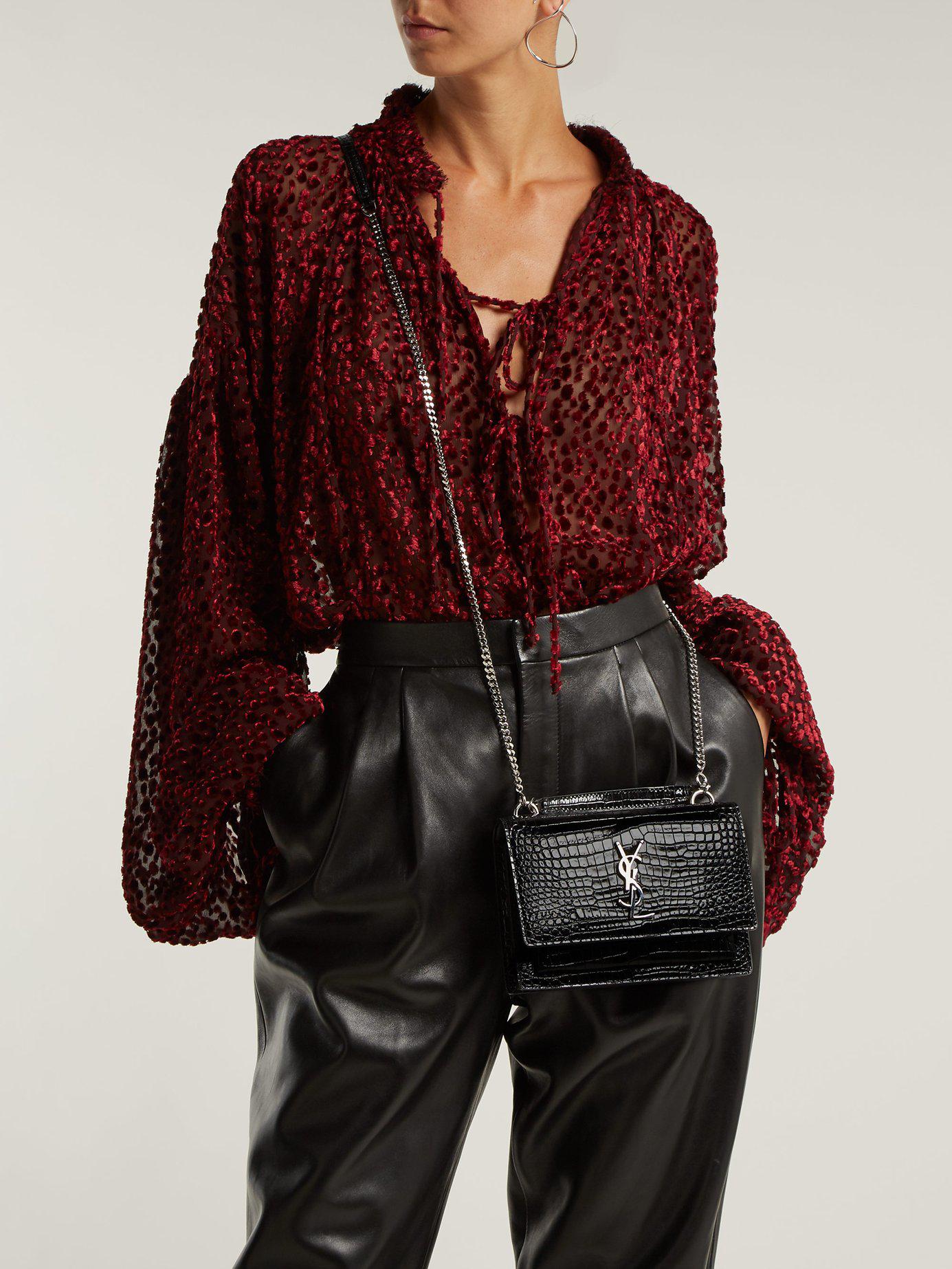 Saint laurent online sunset mini bag