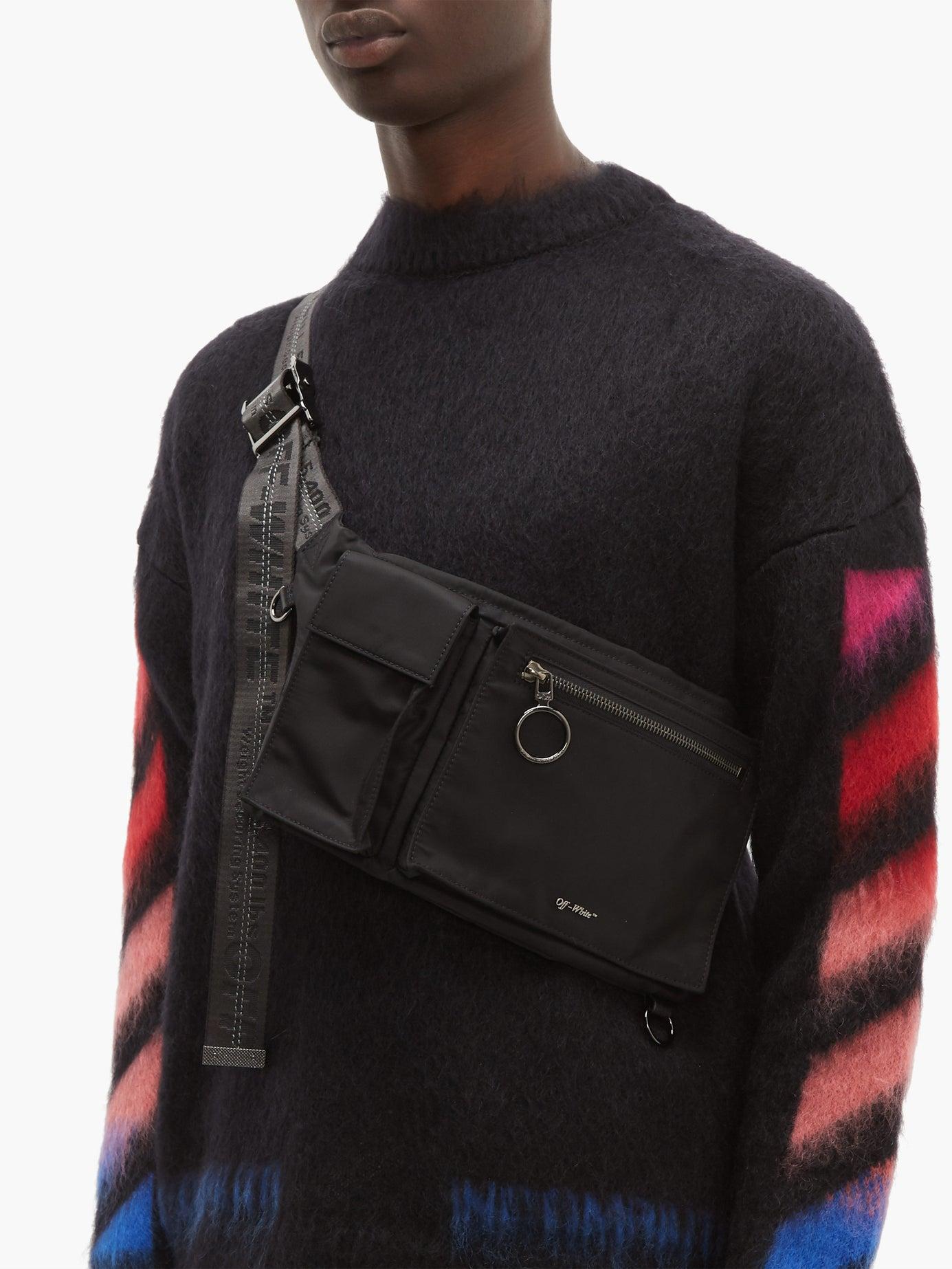 off white black shoulder bag