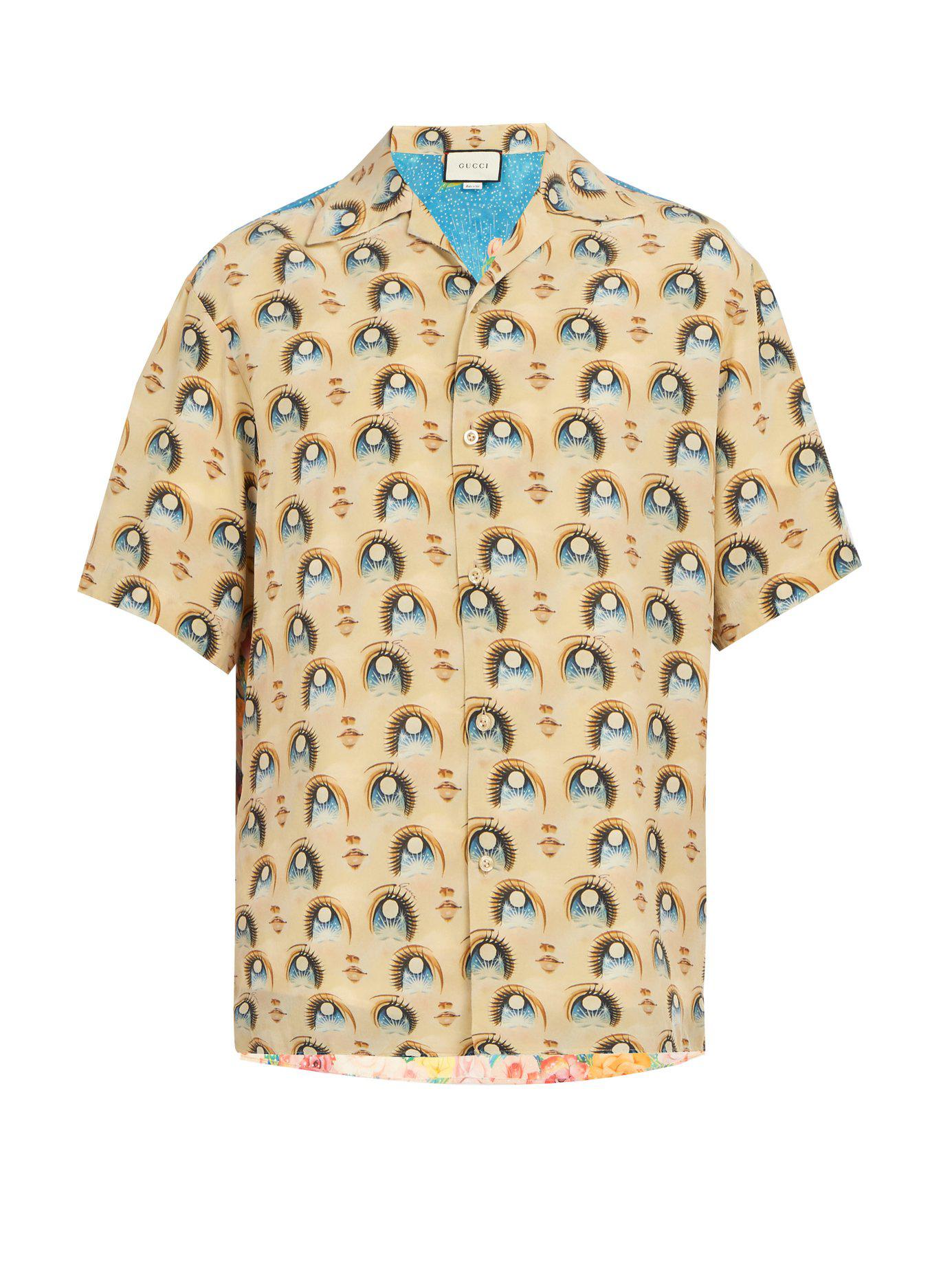 Gucci - Forest printed bowling shirt Gucci