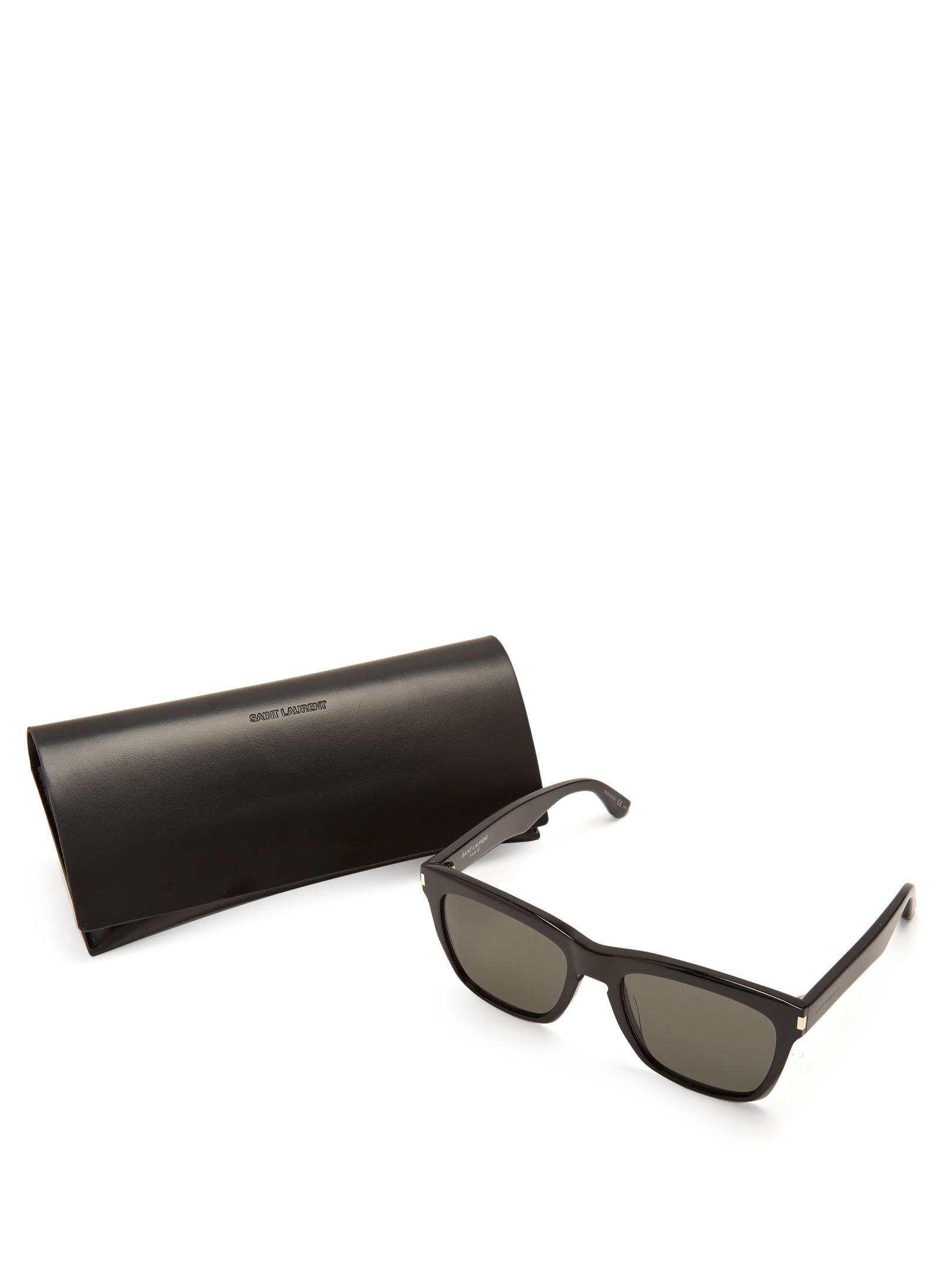 SAINT LAURENT, Acetate Square Frame Sunglasses, Men