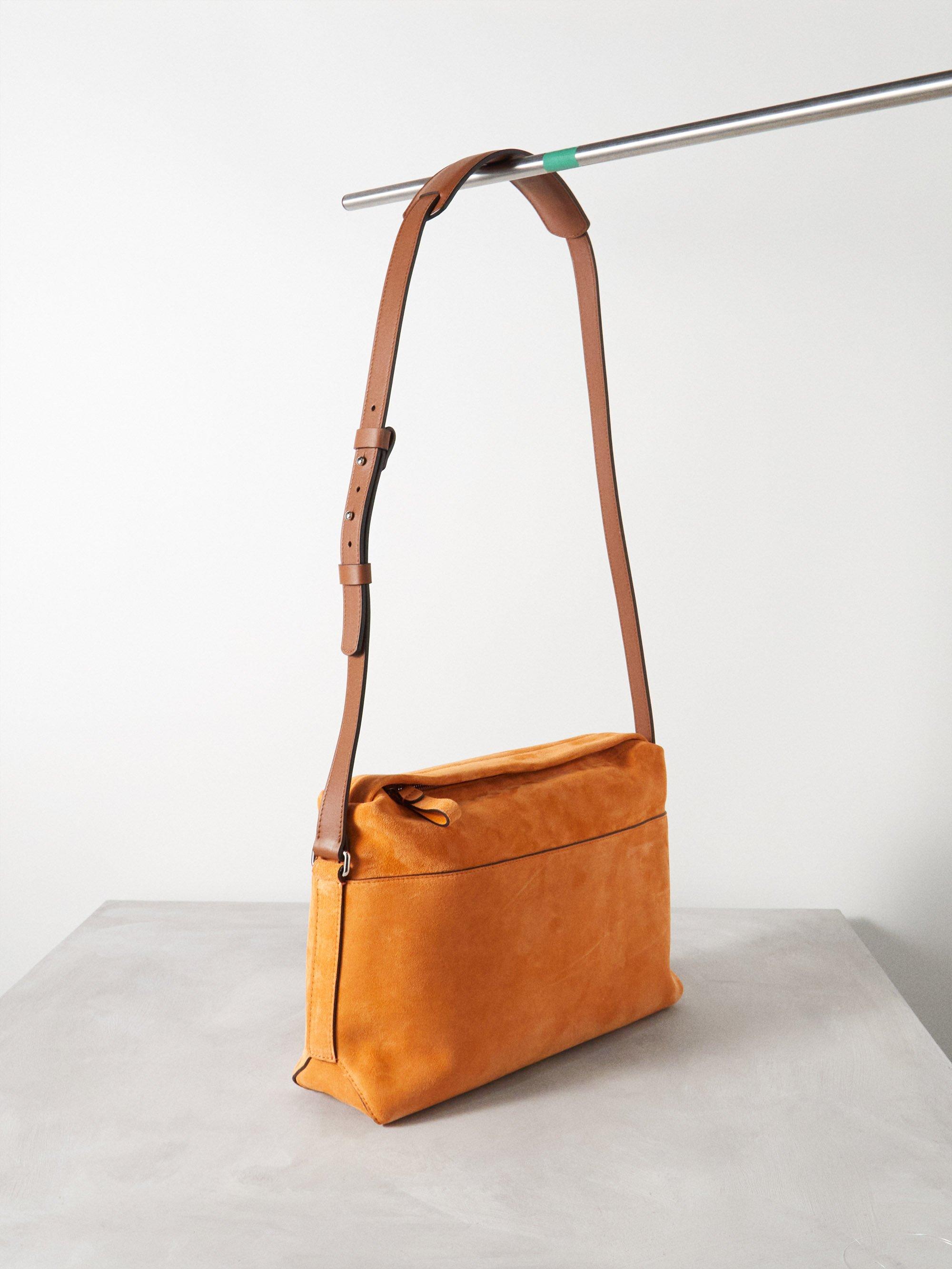 Suede leather crossbody bag shop