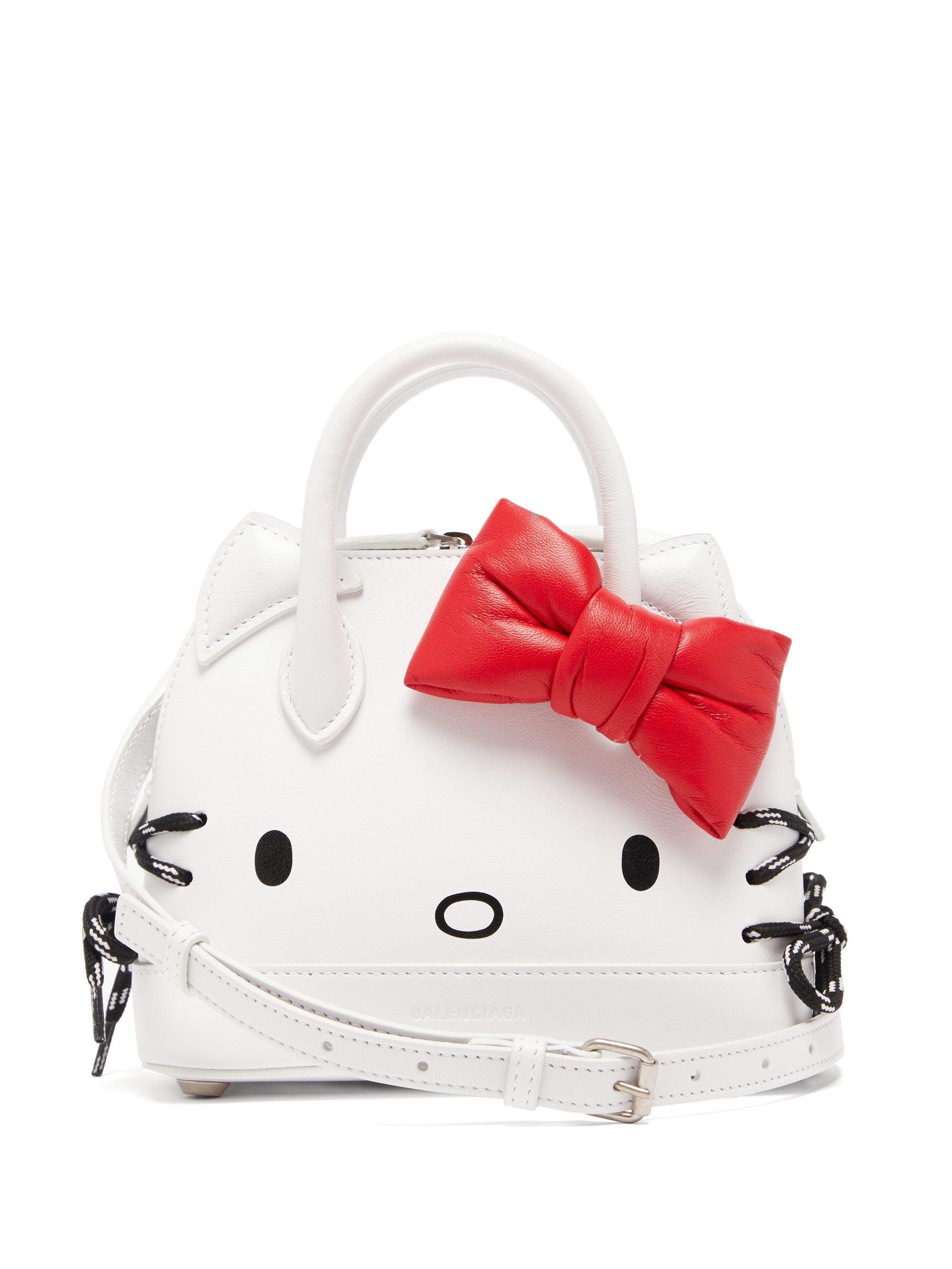 Balenciaga, Bags, Balenciagacalfskin Hello Kitty Camera Bag Xs Optic  White