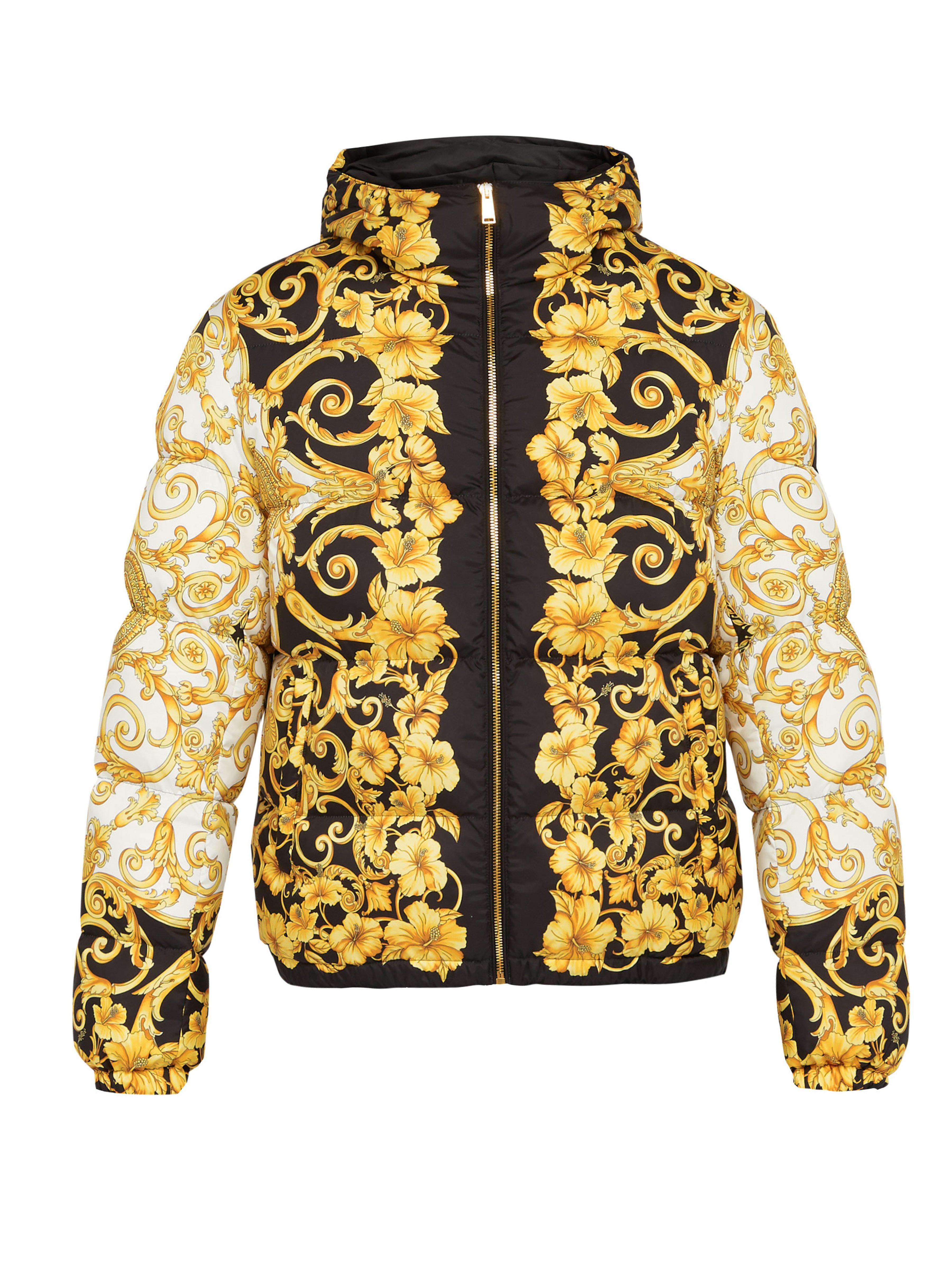 Veste à capuche à imprimé baroque Versace pour homme - Lyst