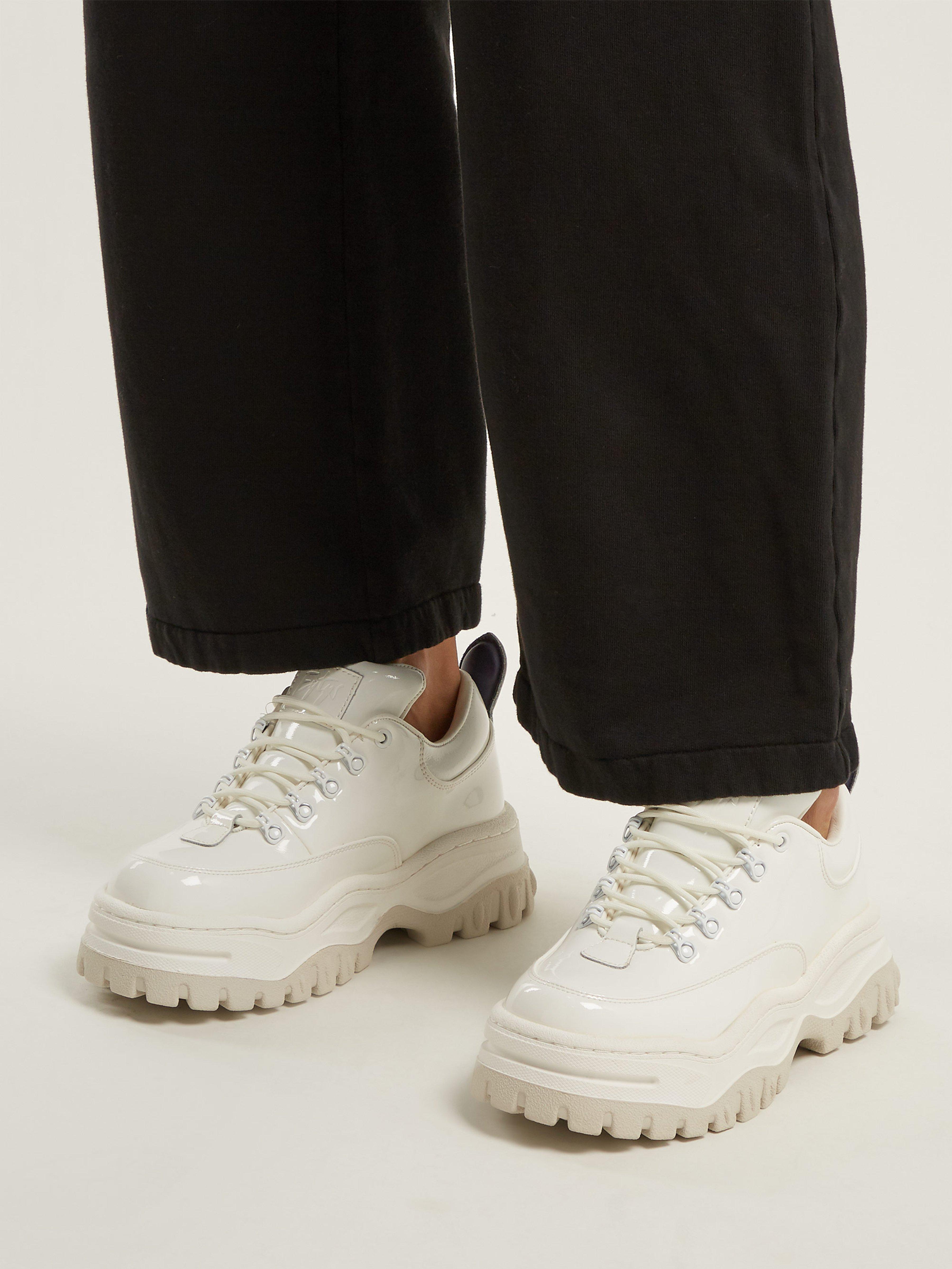 eytys white patent angel sneakers