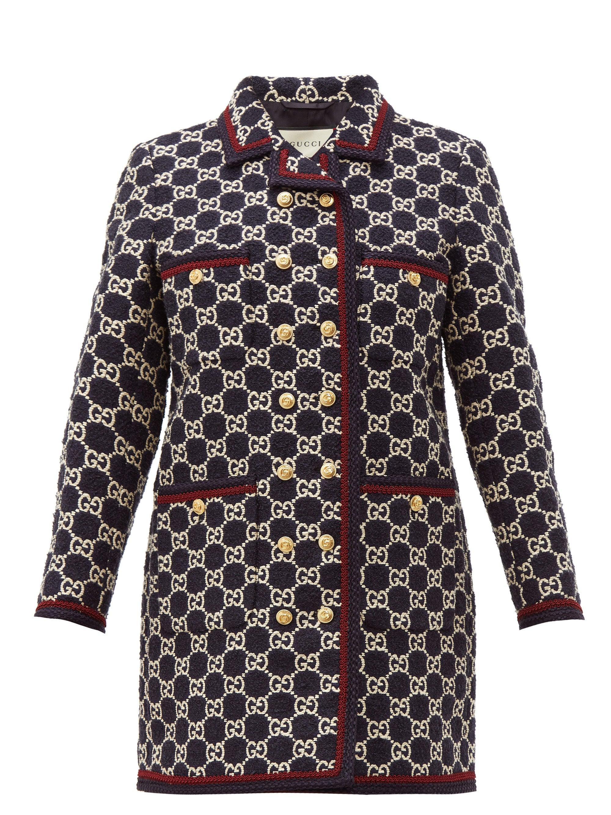 gucci tweed coat