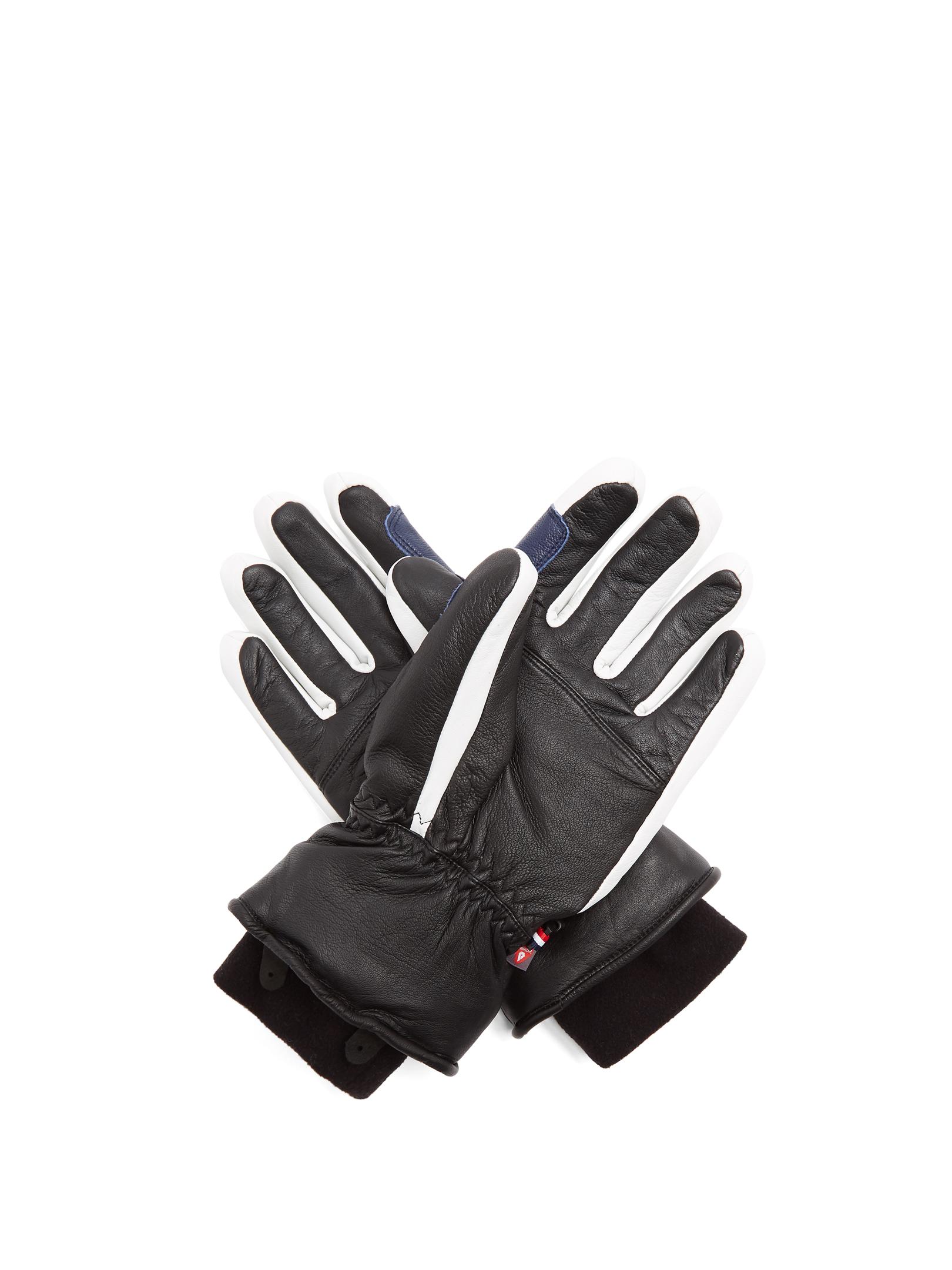 Download Fusalp Askel Leather Ski Gloves in Black for Men - Lyst