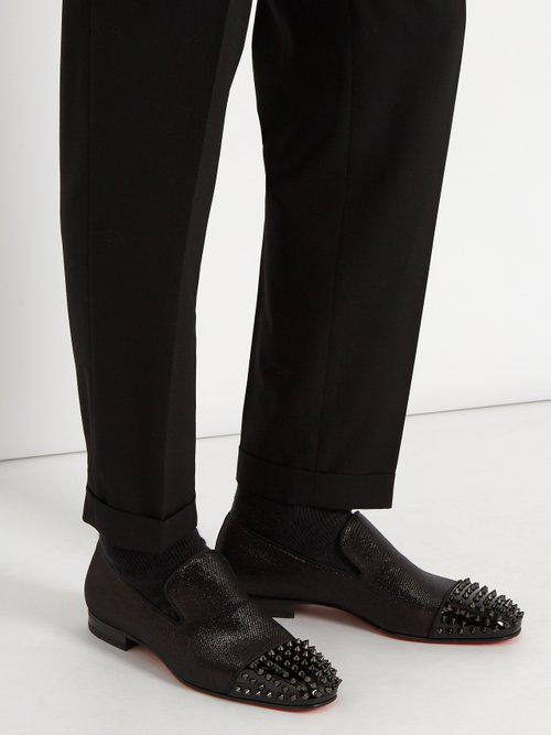 Christian louboutin shop studded loafers