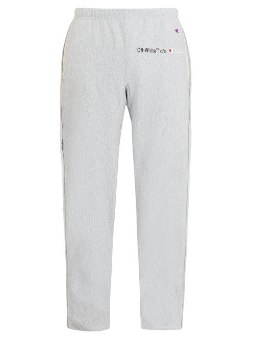 Off-White c/o Virgil Abloh Cotton X Champion Sweat Pant in Grey (Gray) for  Men | Lyst