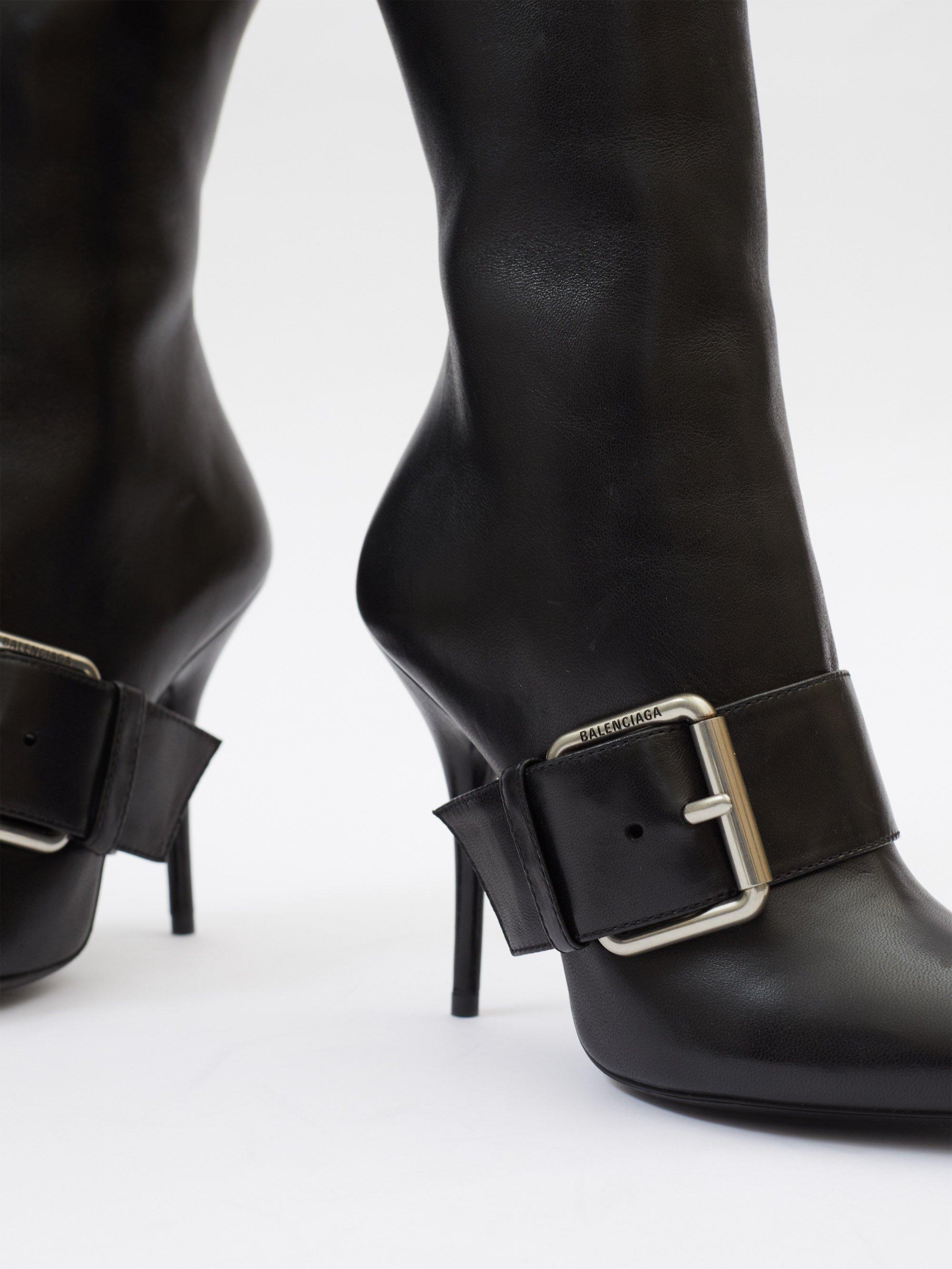 Balenciaga boots deals buckle
